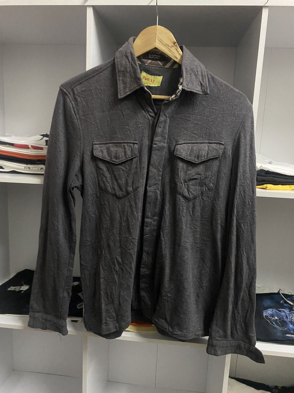 Burberry × Japanese Brand × Vintage Vintage long shirt Burberry black Label Size US M / EU 48-50 / 2 - 1 Thumbnail