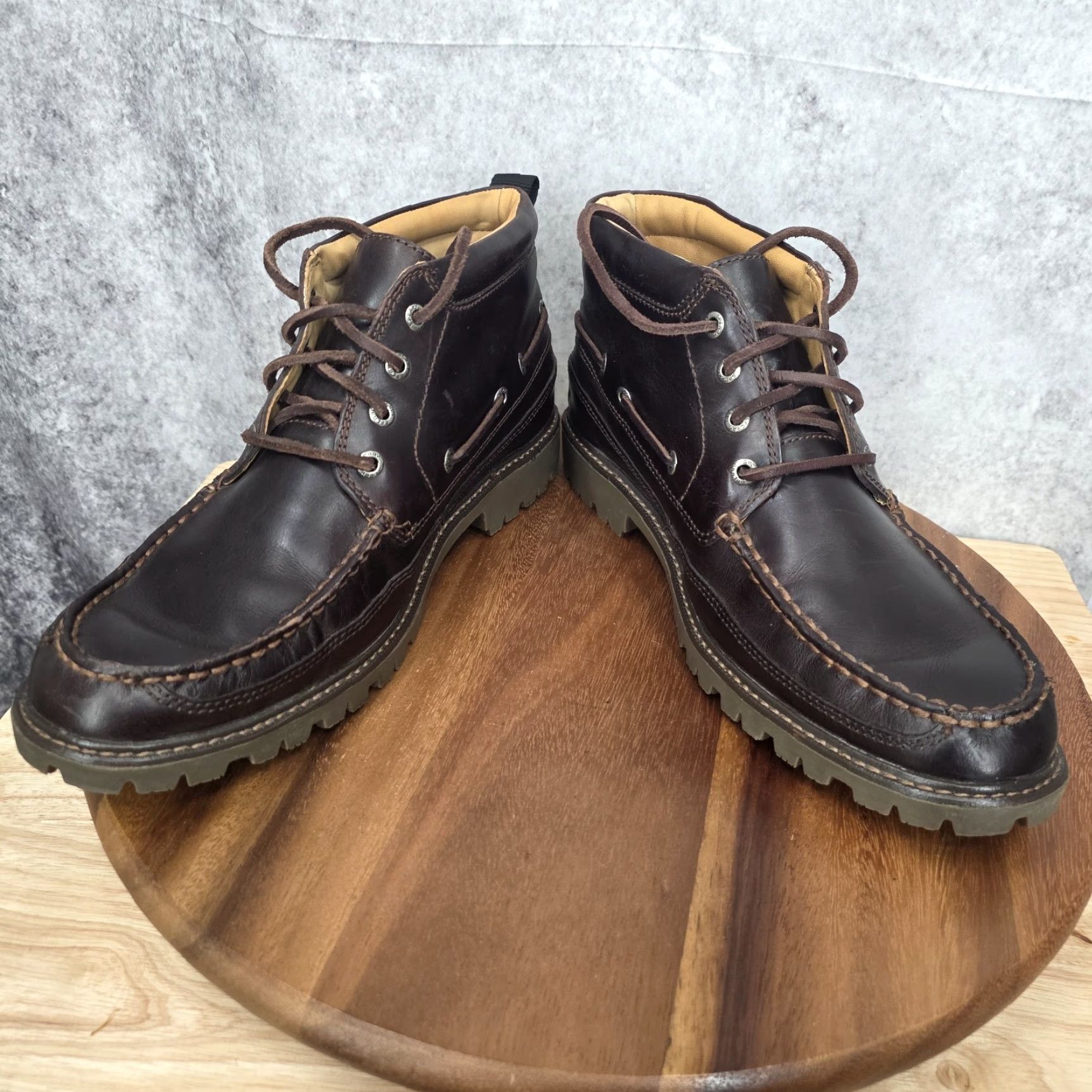 Sperry Sperry Top Sider Gold Cup Chukka Boots Men 10.5 Brown Leather Lug Sole M Black? Size US L / EU 52-54 / 3 - 4 Thumbnail