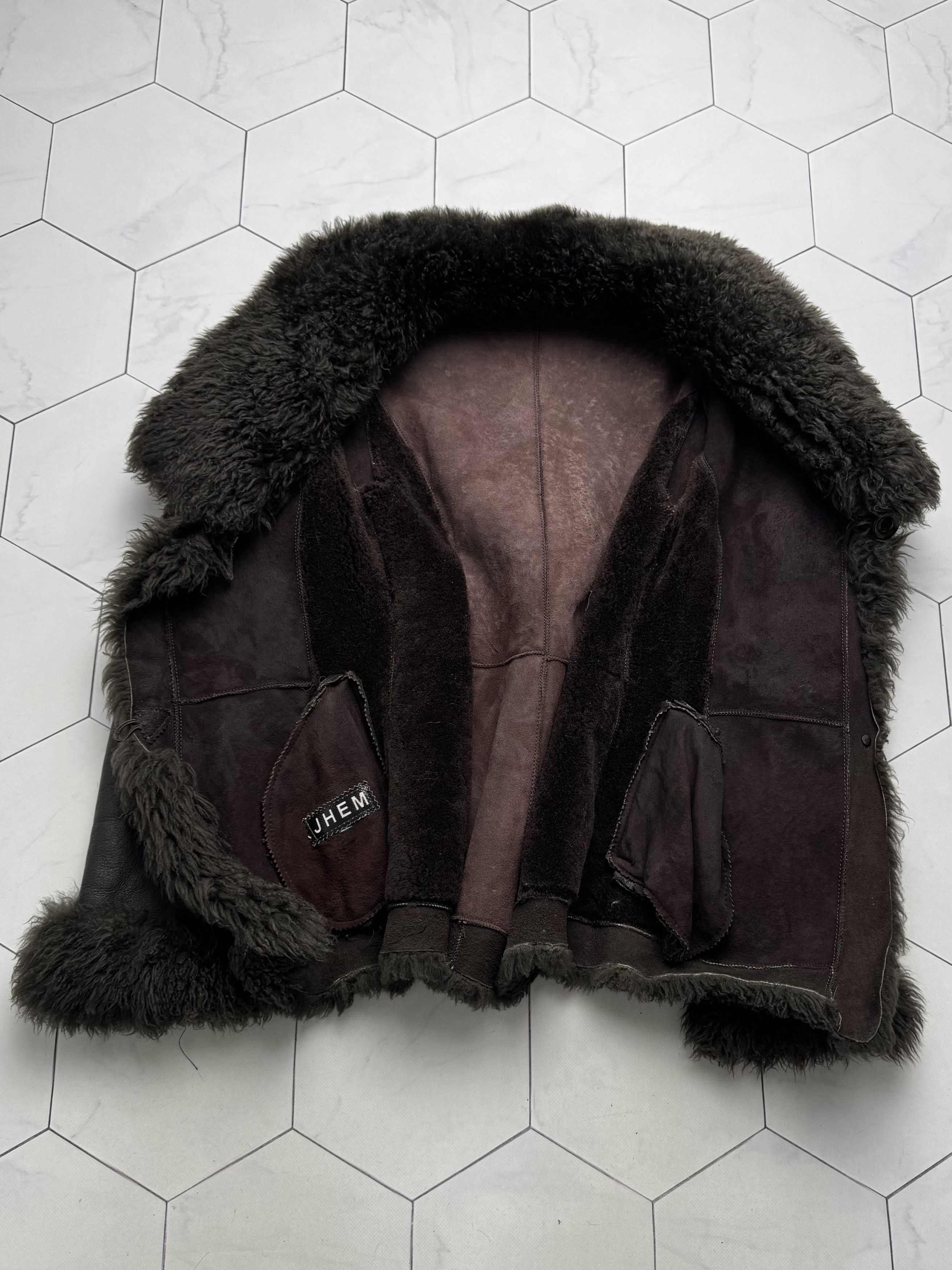 Japanese Brand Vintage Real Sheepskin Jacket (B550)E2D15 Size XS / US 0-2 / IT 36-38 - 6 Thumbnail