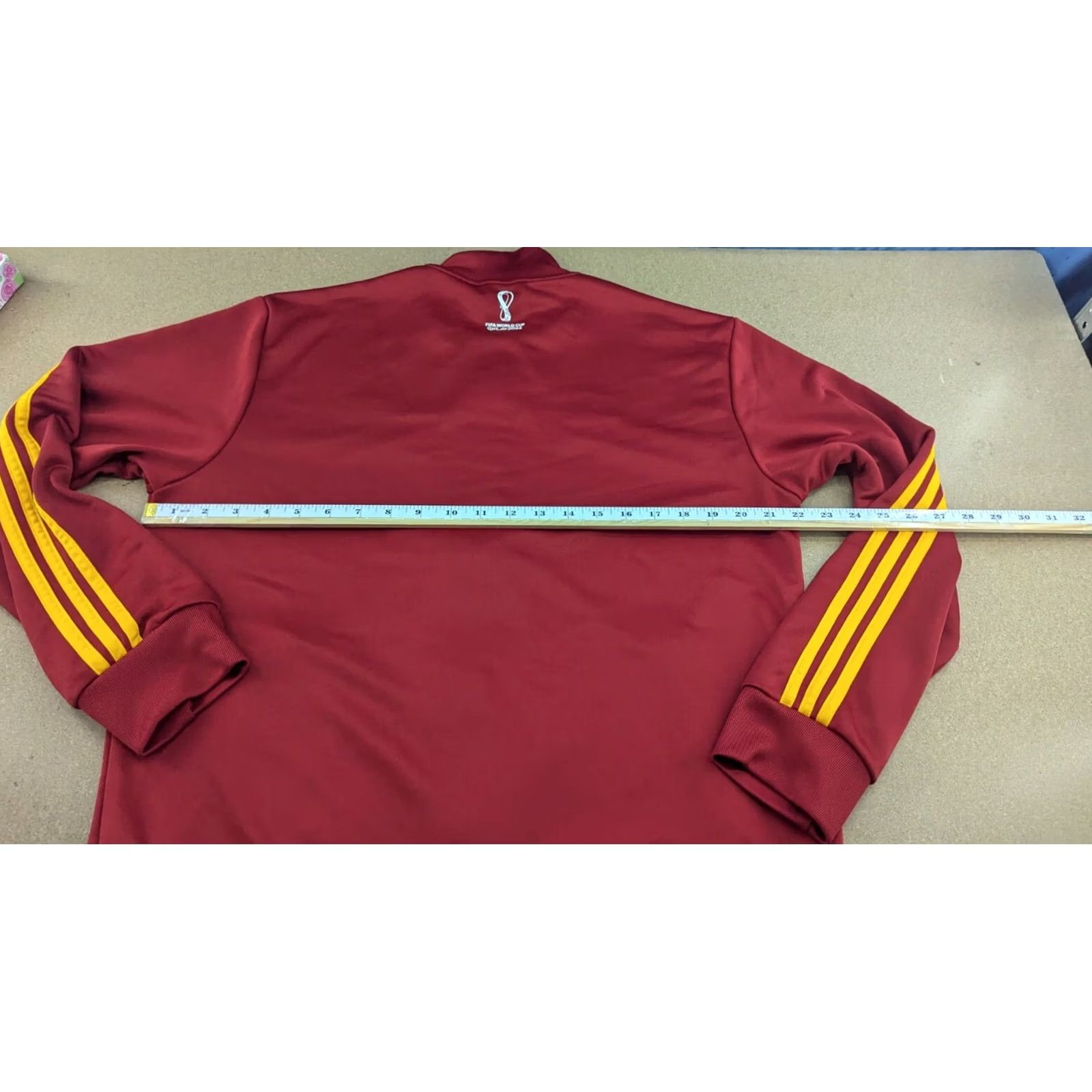 Adidas Adidas Track Jacket Mens Size L Red Football Qatar World Cup 2022 Regular Nylon Quick Dry Water Resistant" Size US L / EU 52-54 / 3 - 4 Thumbnail