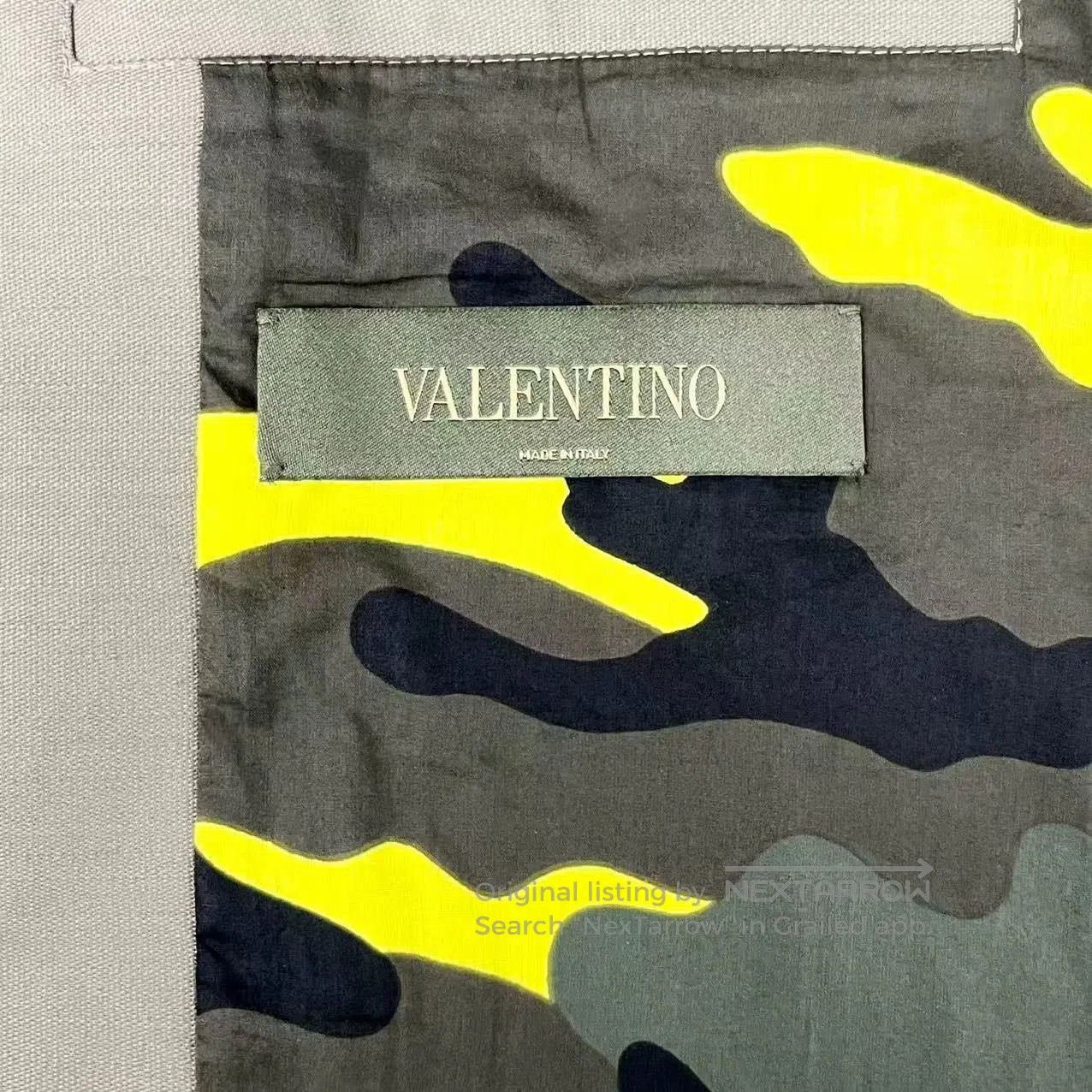 Valentino valentino embroidered logo camouflage work jacket. Size US L / EU 52-54 / 3 - 5 Thumbnail