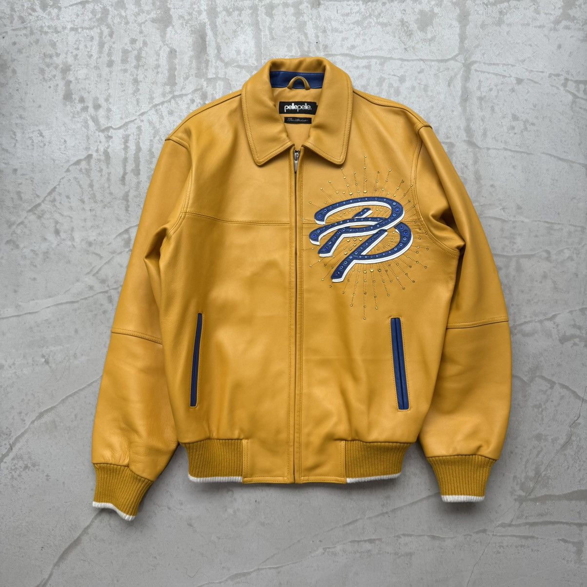 Pelle Pelle Pelle Pelle Great Of All Time Yellow Leather Jacket Size US M / EU 48-50 / 2 - 2 Thumbnail