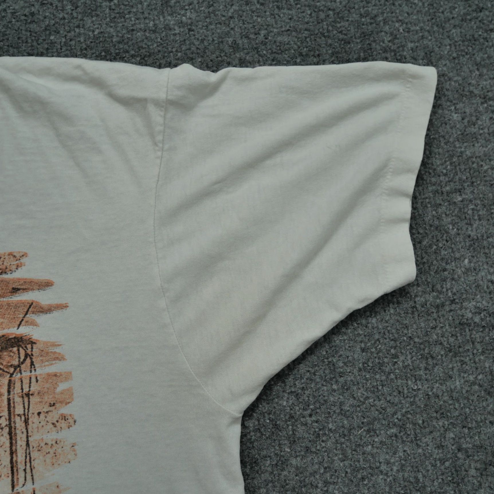 Fruit Of The Loom VINTAGE Cowboy T Shirt Mens Large White Western Lasso Boots Art Picture 90s Fruit of the Loom Shirt Size US L / EU 52-54 / 3 - 7 Thumbnail