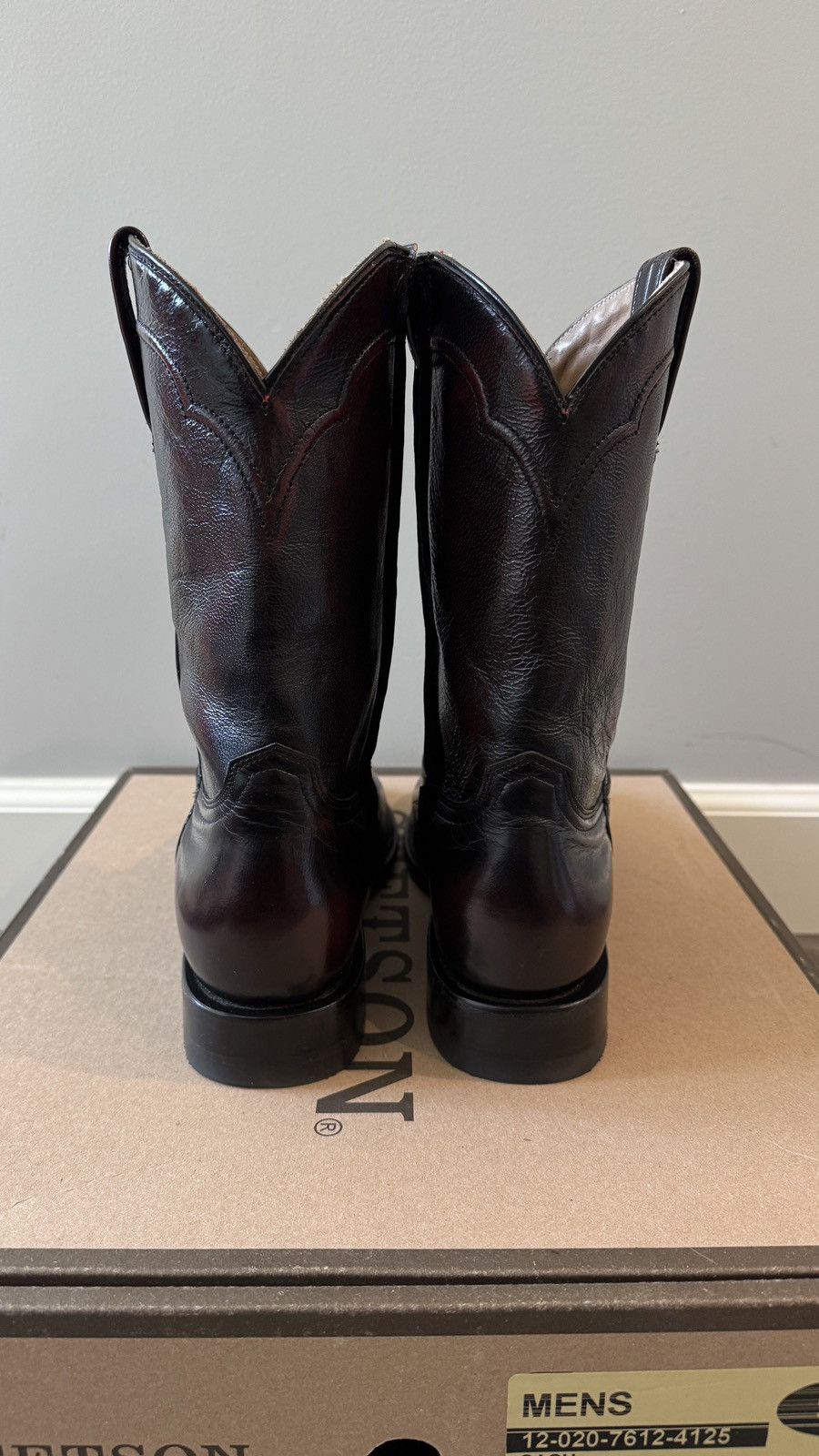 Stetson Stetson Cash Zip Roper Black Cherry Cowboy Boots Sz 9.5D Size US 9.5 / EU 42-43 - 4 Thumbnail