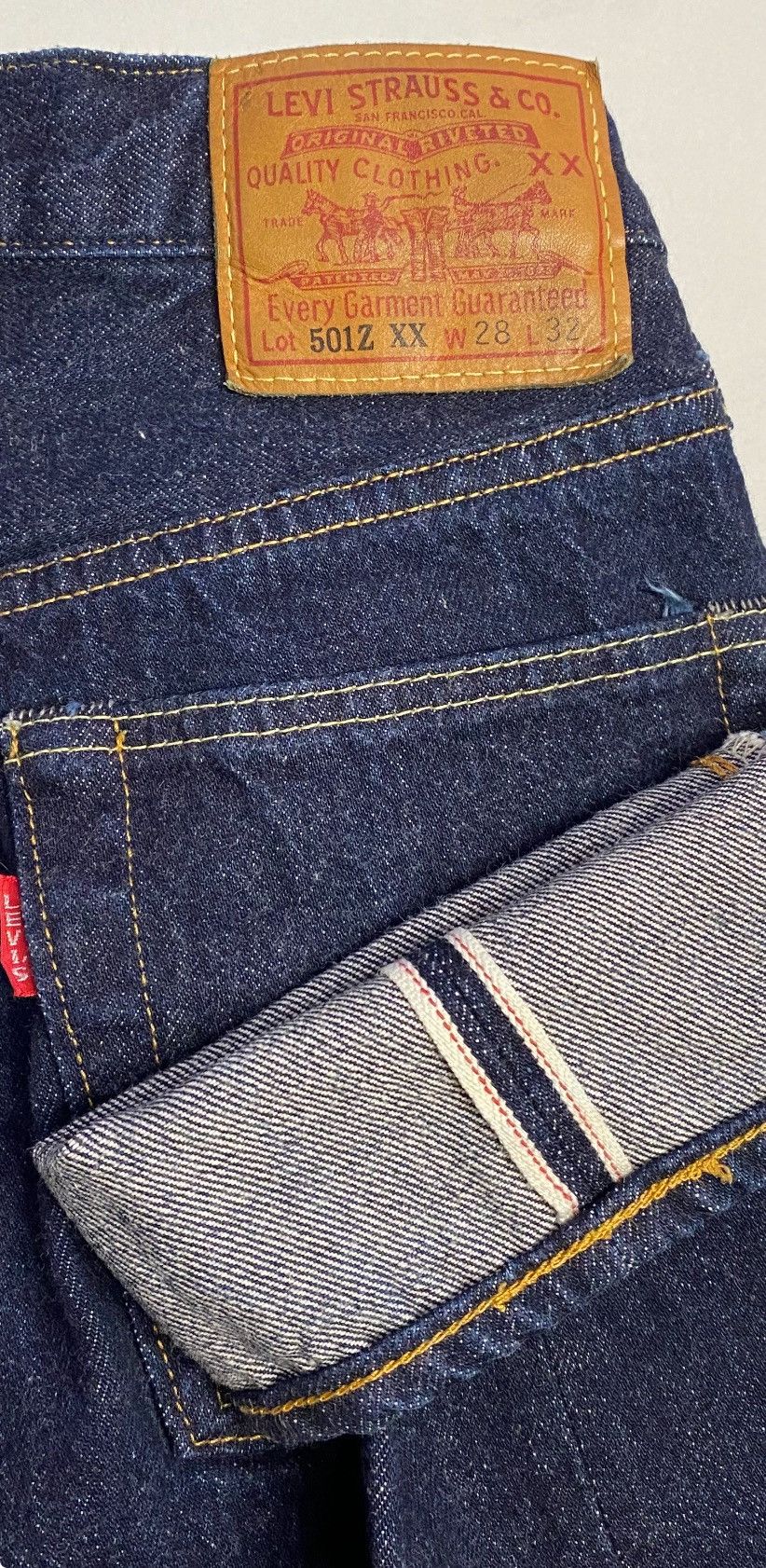 Levi's Vintage Clothing Levi’s 501Z XX made in japan selvedge big red tab vintage Size US 28 / EU 44 - 15 Thumbnail