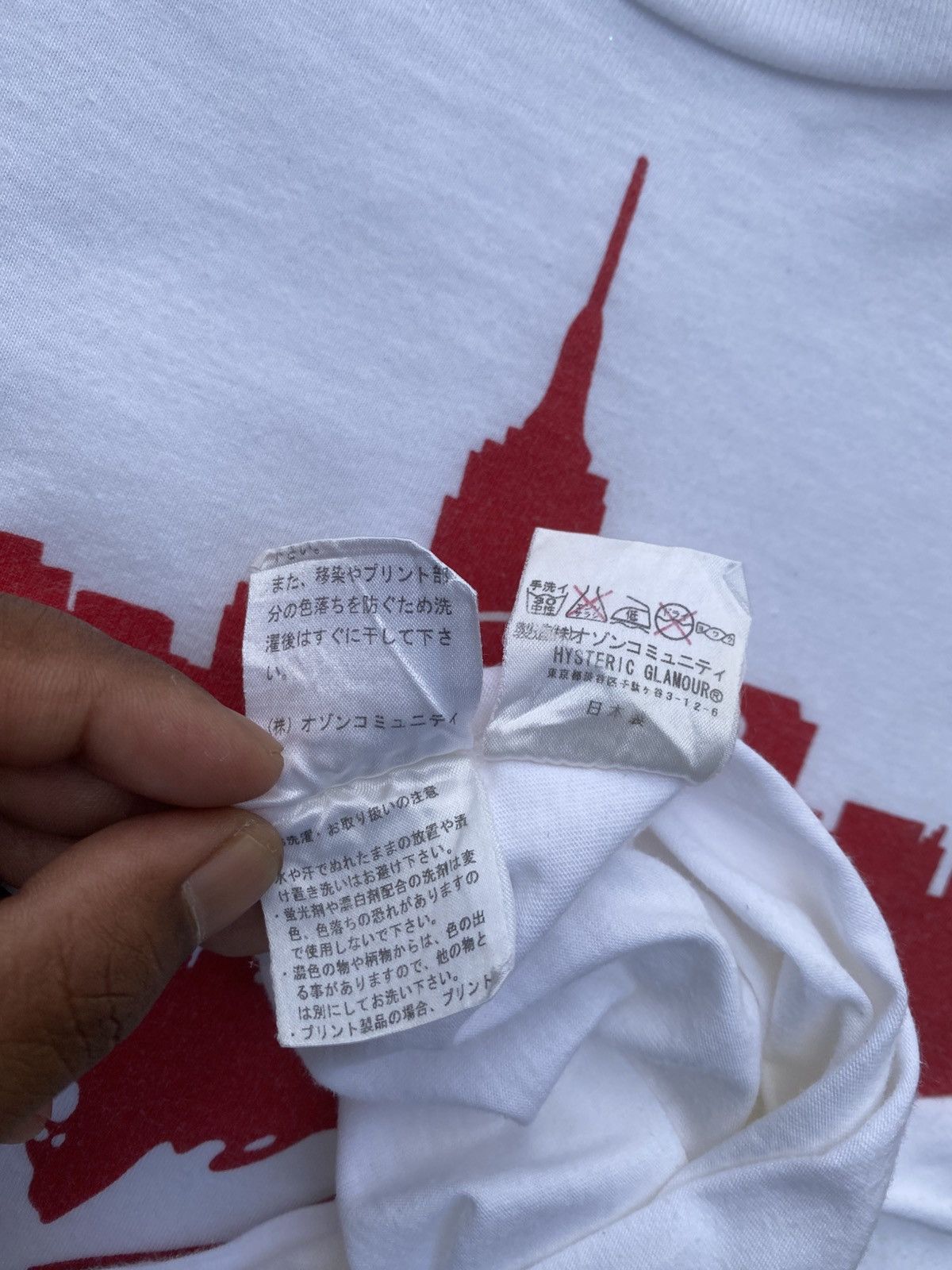 Hysteric Glamour Rare Hysteric Glamour New York City White Tshirt Size US M / EU 48-50 / 2 - 19 Thumbnail