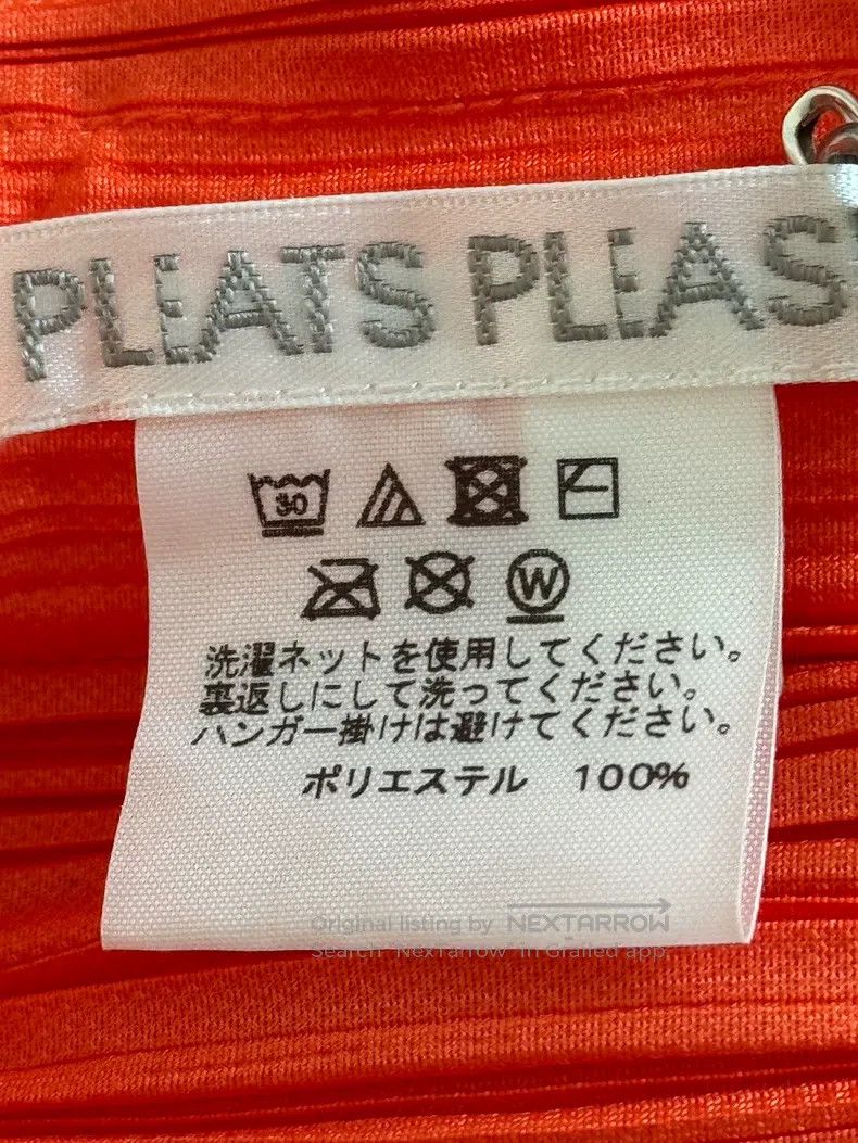 Issey Miyake Issey Miyake size:5 Orange Midi Skirt Size 22" - 3 Thumbnail