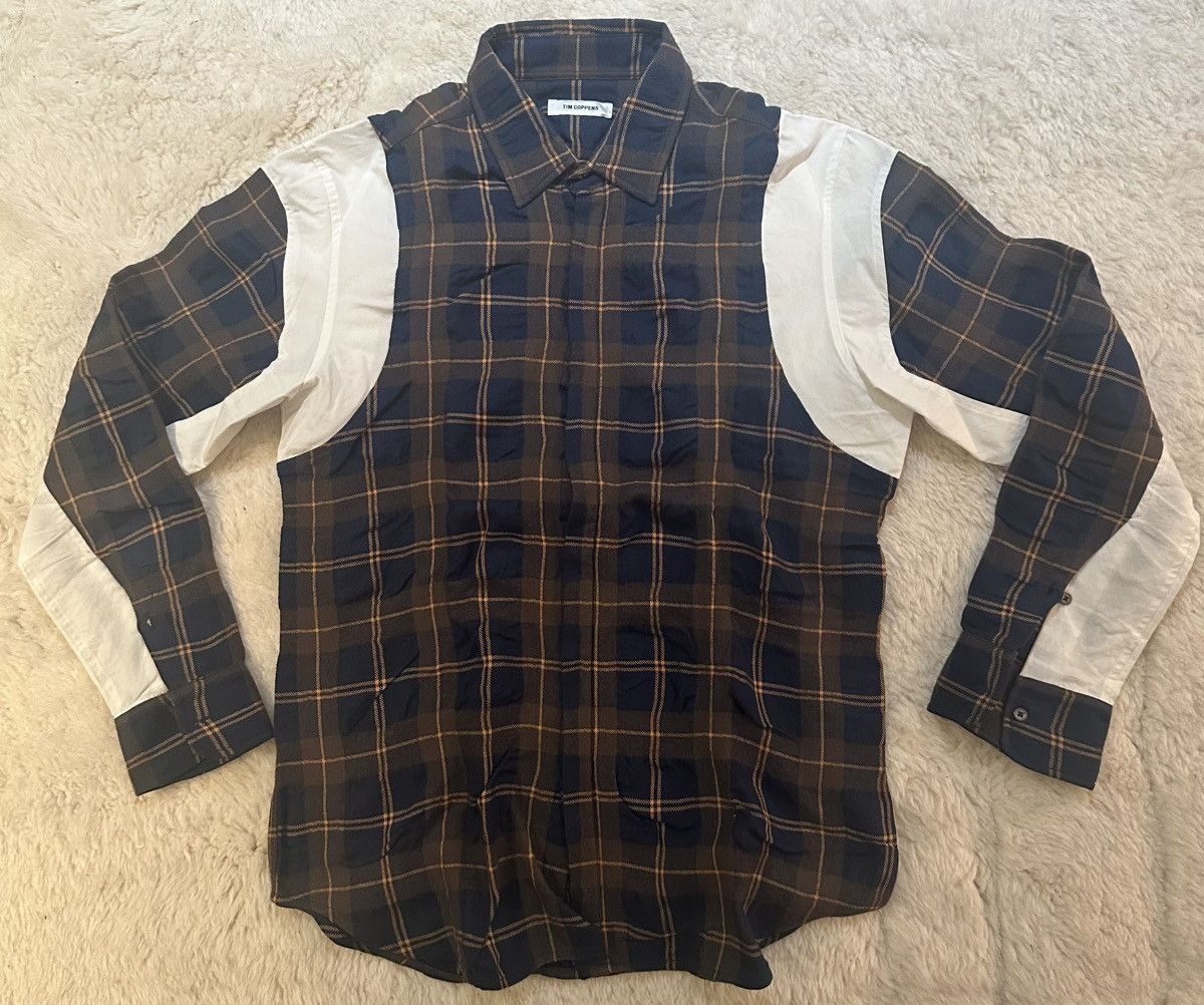 Tim Coppens Brown/ Navy/ White Shirt Size US L / EU 52-54 / 3 - 1 Thumbnail