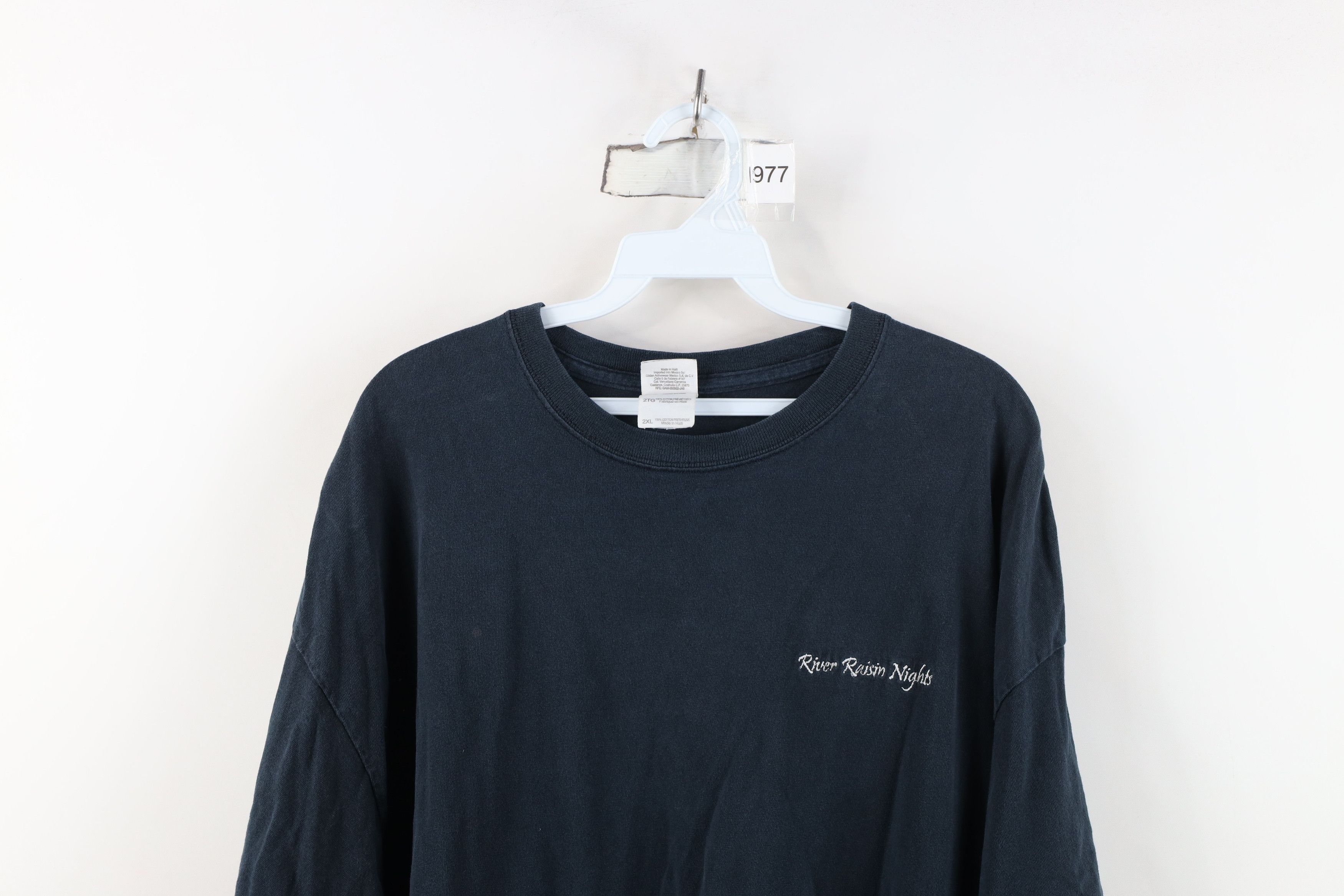 Vintage Vintage Streetwear River Raisin Nights Jazz Music T-Shirt Size US XXL / EU 58 / 5 - 2 Thumbnail