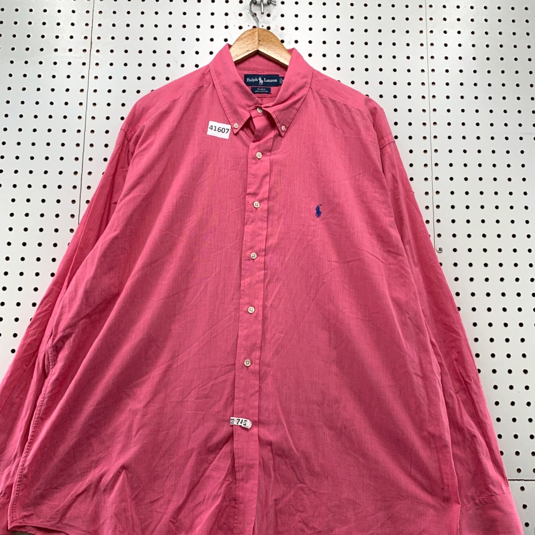 Ralph Lauren Ralph Lauren Button-Down Shirt Mens XL Pink Long Sleeve Lightweight Preppy 27x34 Clothing Shirt Mens XL Pink Classic 90s Style Size US XL / EU 56 / 4 - 4 Thumbnail