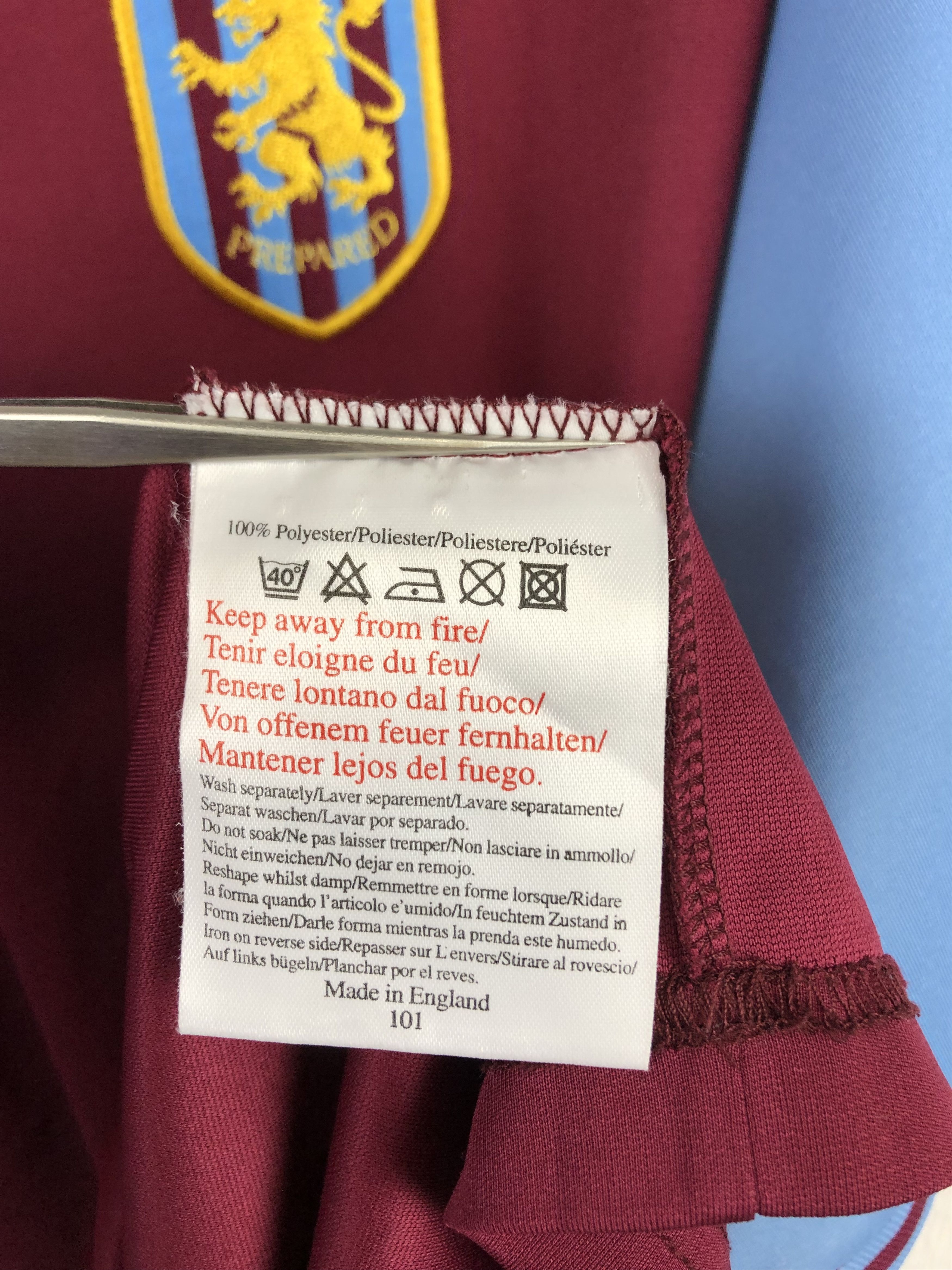 Vintage Aston Villa Home football shirt 2002 Soccer Jersey Rare Size US XL / EU 56 / 4 - 8 Thumbnail