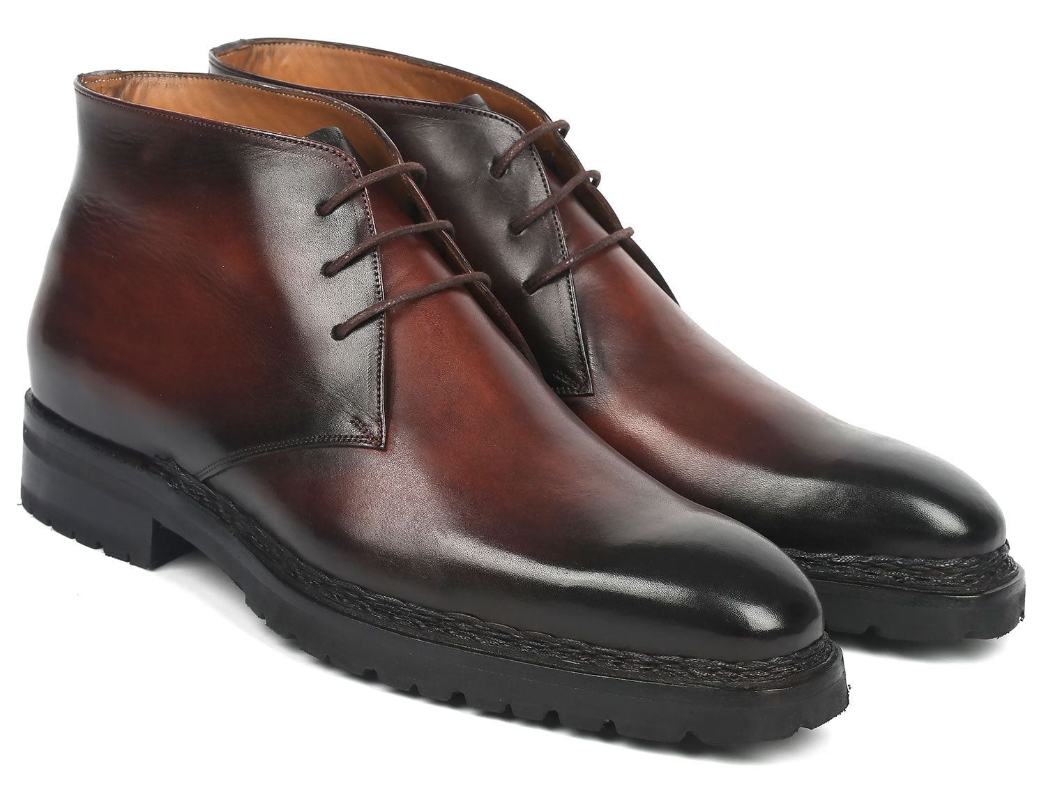 Handmade Handmade Men's Norwegian Welted Chukka Boots Brown Burnished Size US 11 / EU 44 - 6 Thumbnail