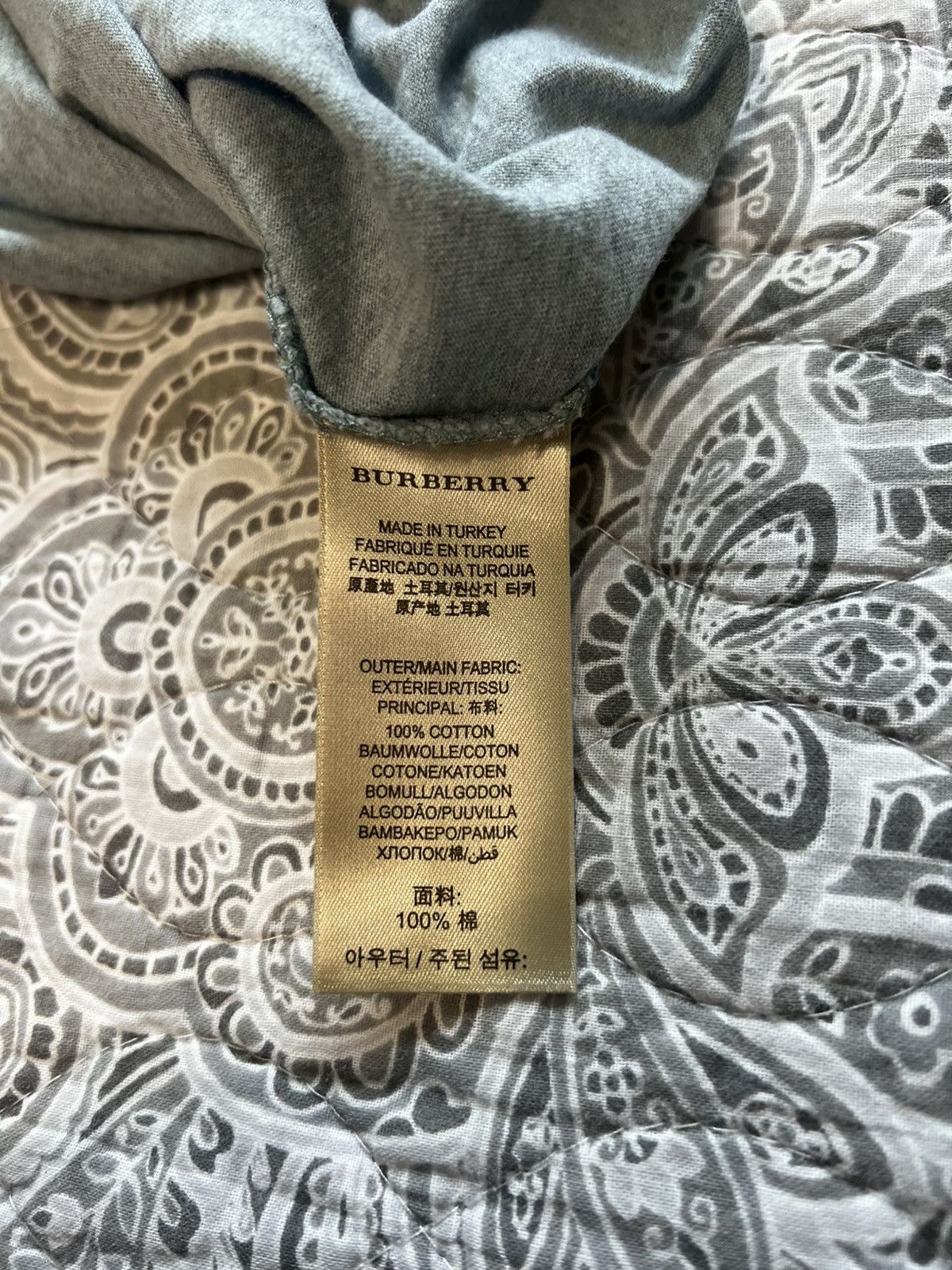 Burberry Burberry Check Pocket T-Shirt – Light Blue – Size M Size US M / EU 48-50 / 2 - 3 Thumbnail