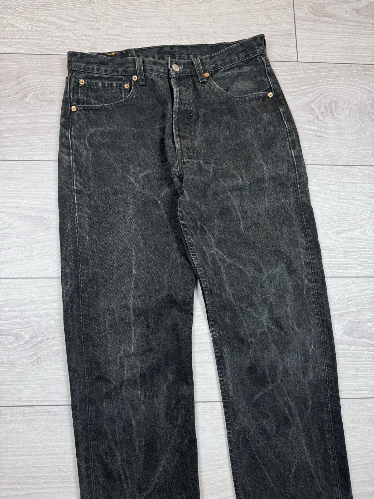 Levi's × Vintage Vintage 90s Levi’s 501 Washed Denim Made in USA 🇺🇸 32x34 Size US 32 / EU 48 - 5 Thumbnail