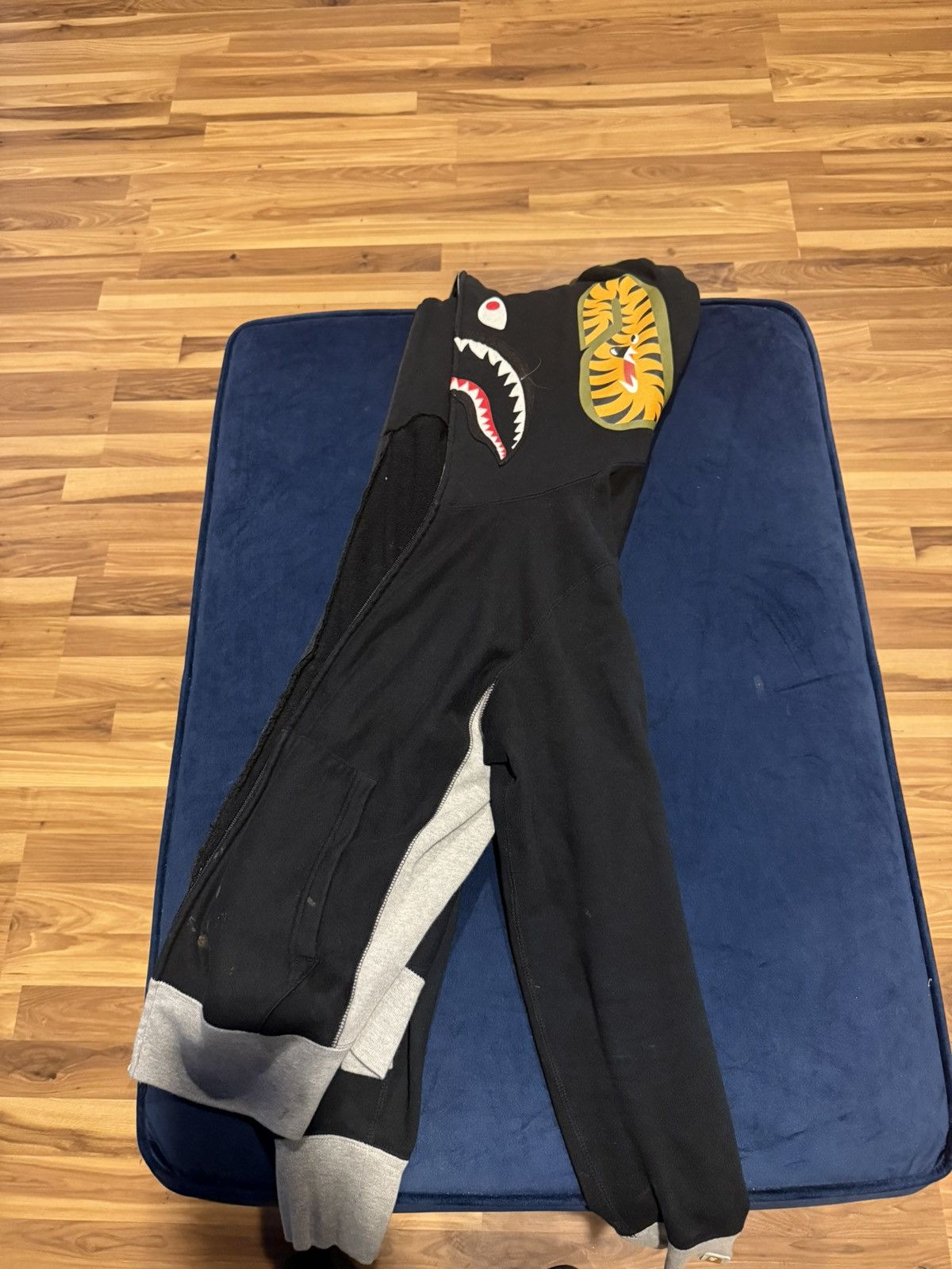 bape shark full zip hoodie black x 1st camo gteen