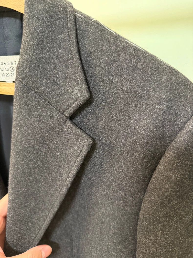 Maison Margiela Maison Margiela Gray wool twill coat 2504-Nextarrow Size US M / EU 48-50 / 2 - 6 Thumbnail
