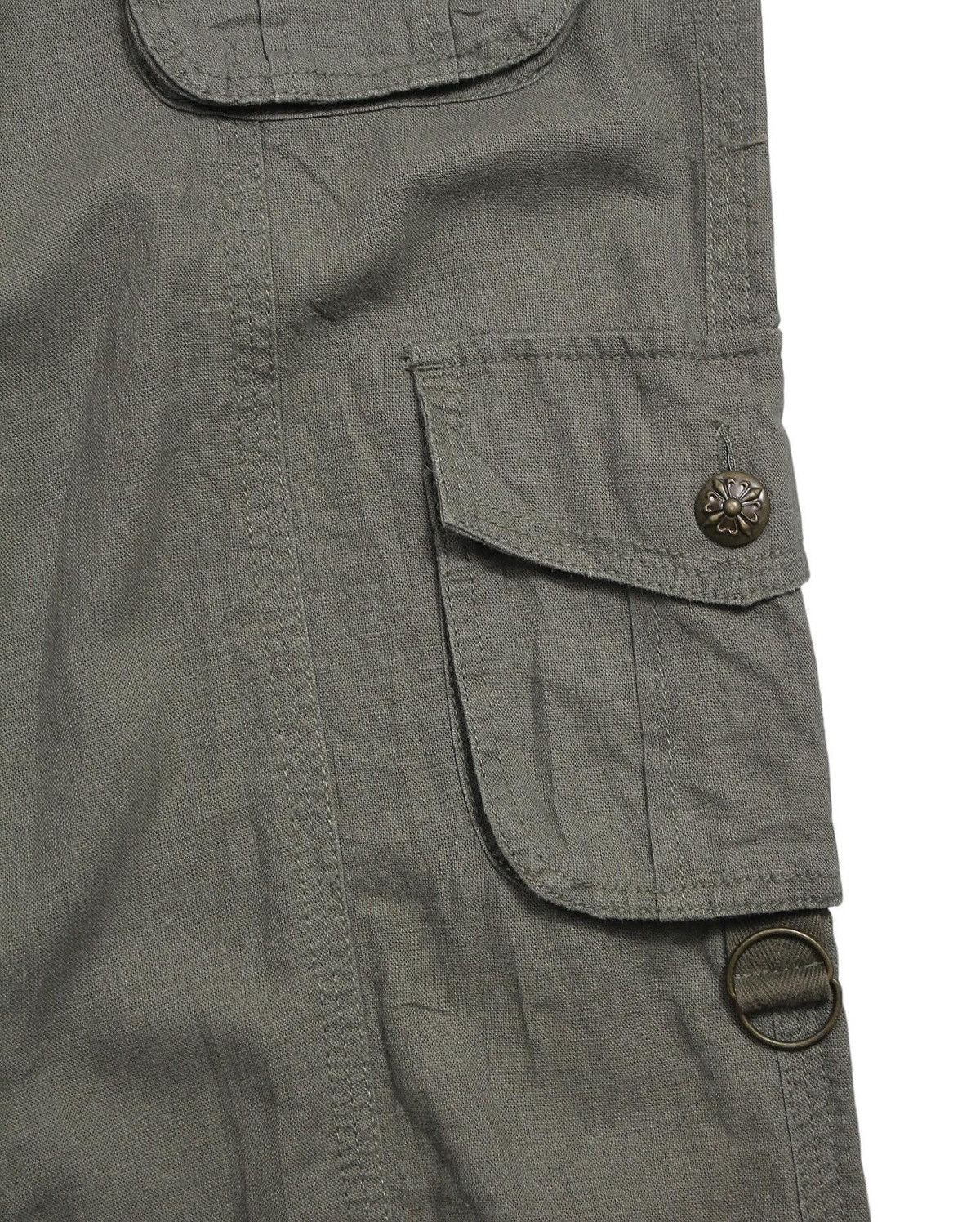 If Six Was Nine 2000S GALYGE LINEN 6 POCKET CARGO PANTS Size US 33 - 5 Thumbnail