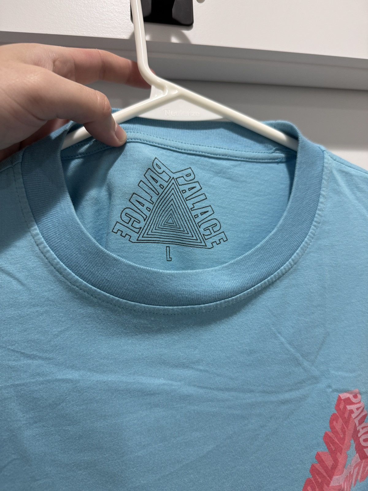 Palace Palace P-3D Triangle Aqua Blue LS Tee T Shirt Size L Size US L / EU 52-54 / 3 - 6 Thumbnail