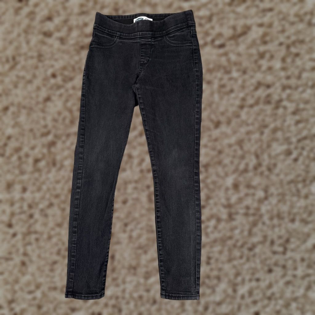 Old Navy Old Navy Jeans Womens 6 Black Denim Pull On Super Skinny Mid Rise Cotton 29x28 Size 28" / US 6 / IT 42 - 1 Thumbnail