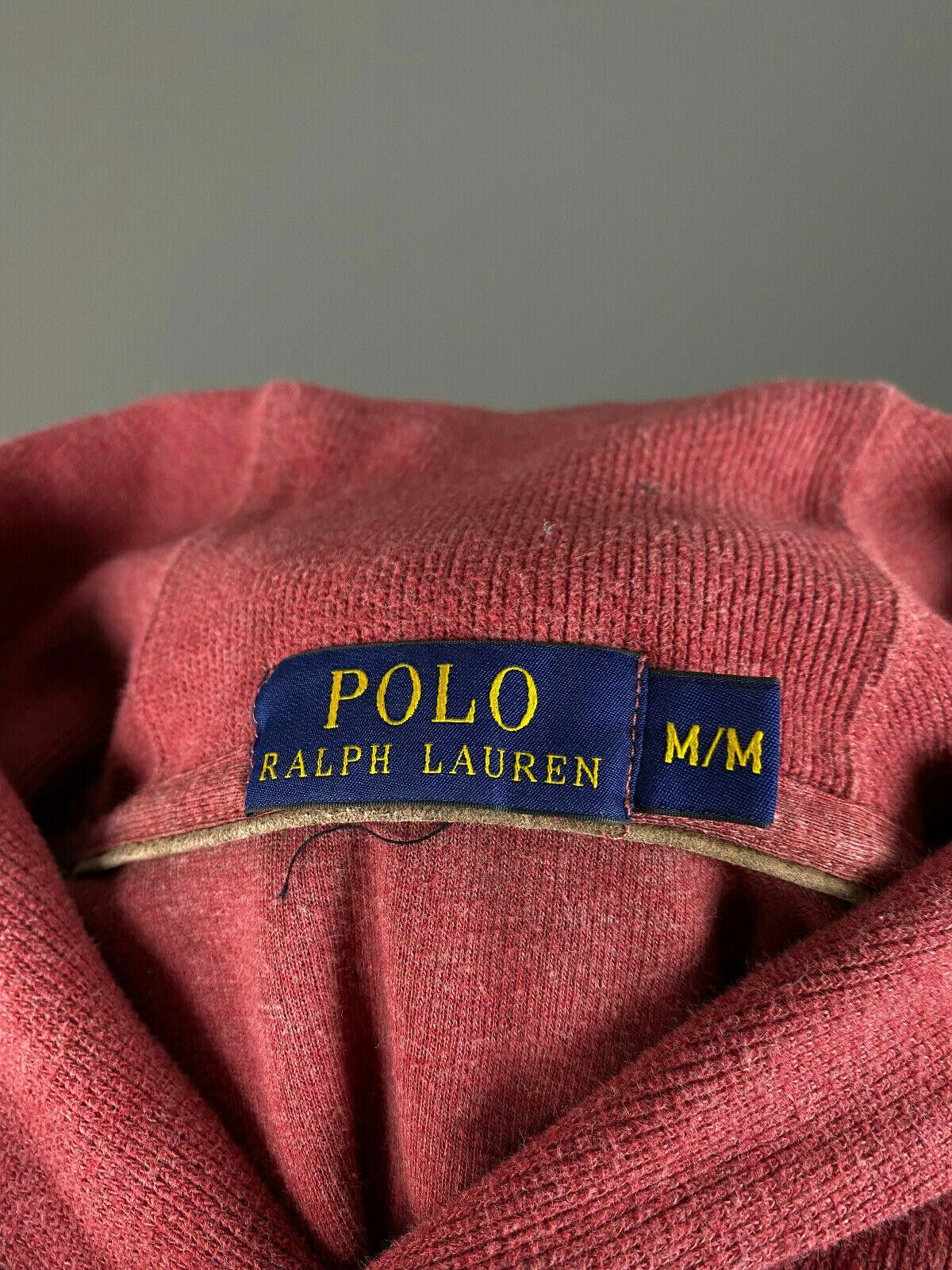 Polo Ralph Lauren Polo Ralph Lauren Red Cotton Shawl Sweatshirt Sweater Size M Size M / US 6-8 / IT 42-44 - 10 Thumbnail
