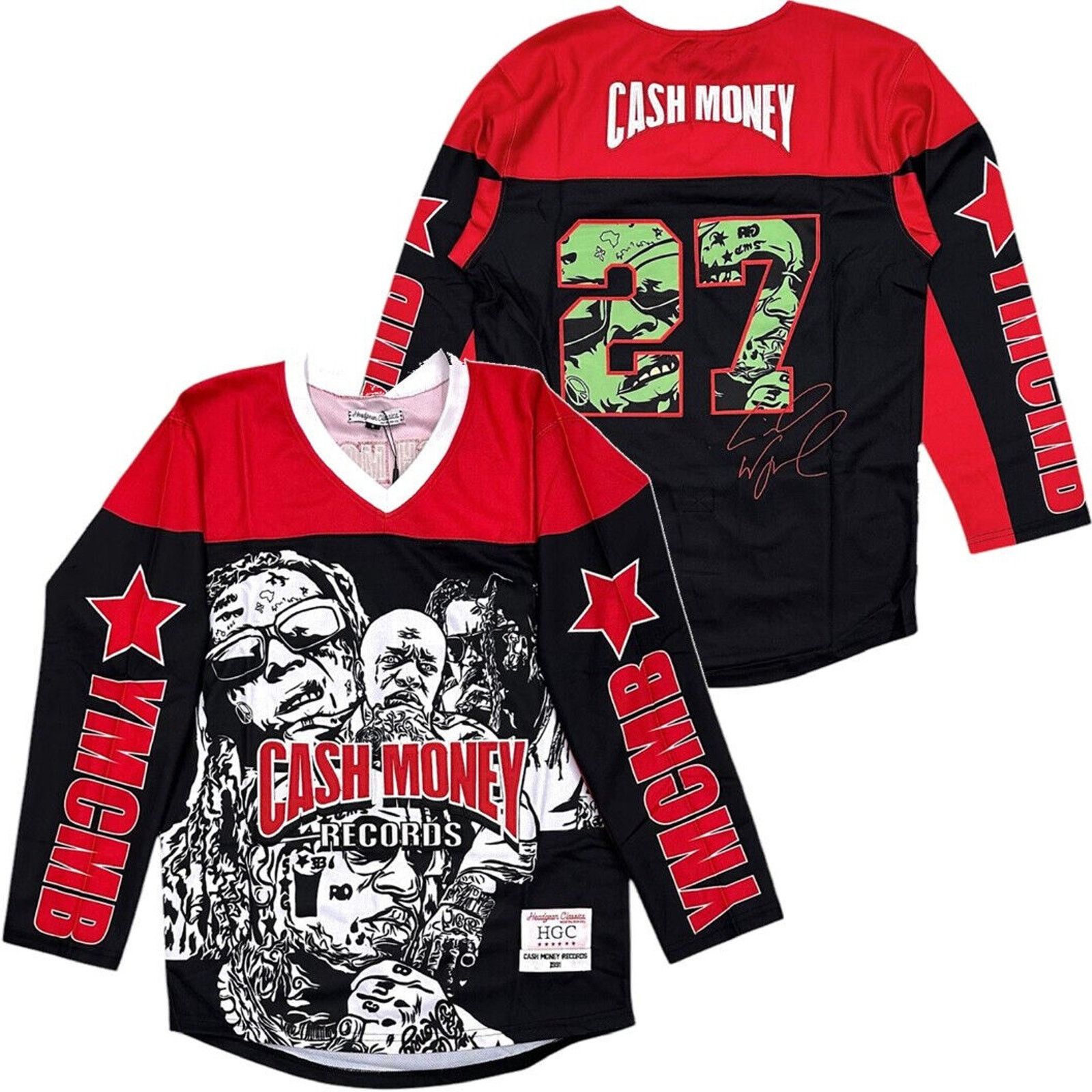 Cash Money Records Headgear Classics Lil Wayne Hockey Jersey, image size:1600x1600