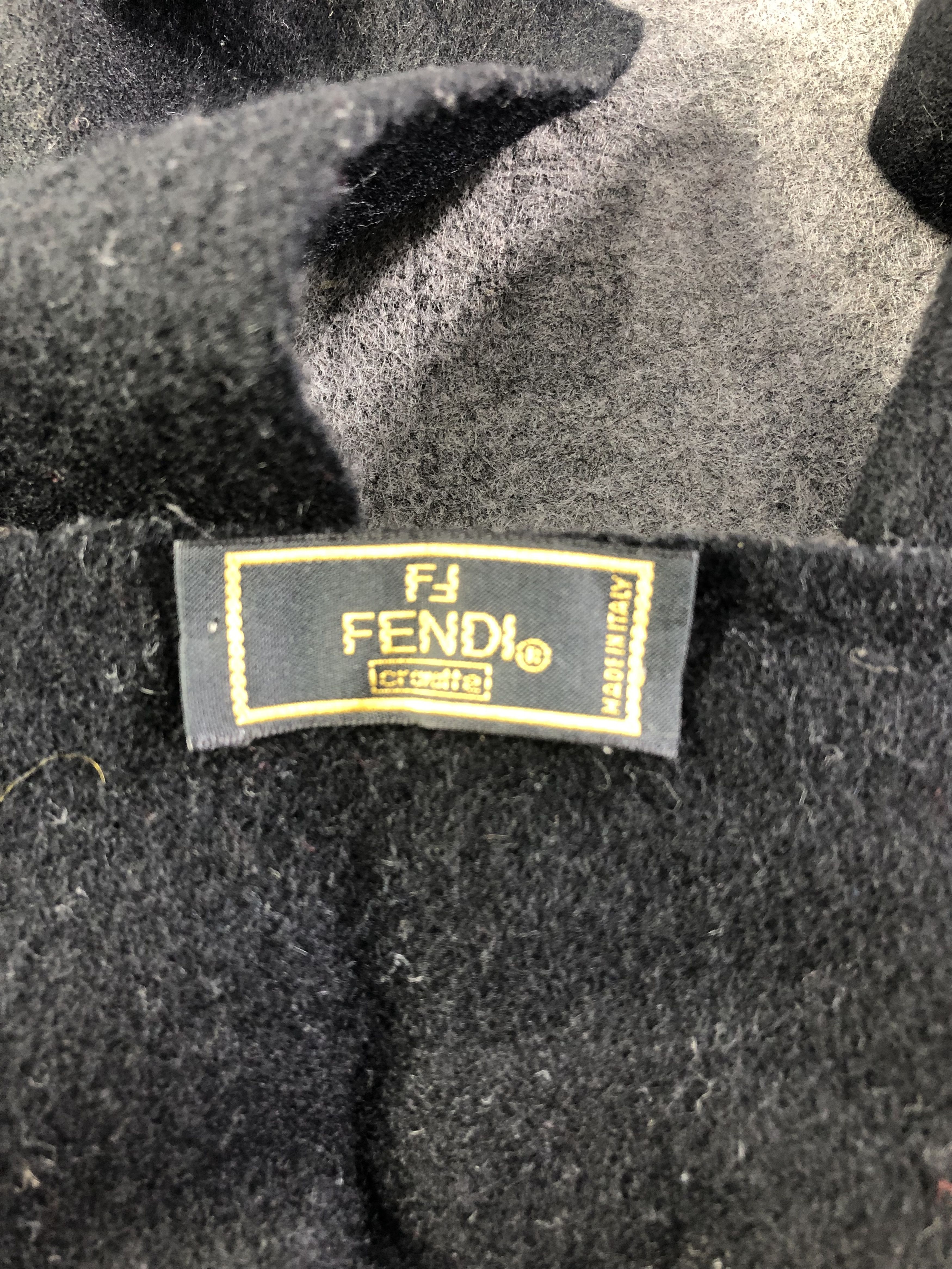 Vintage Fendi Blackout Scarf / Muffler / Neckwear SS1195 Size ONE SIZE - 5 Thumbnail