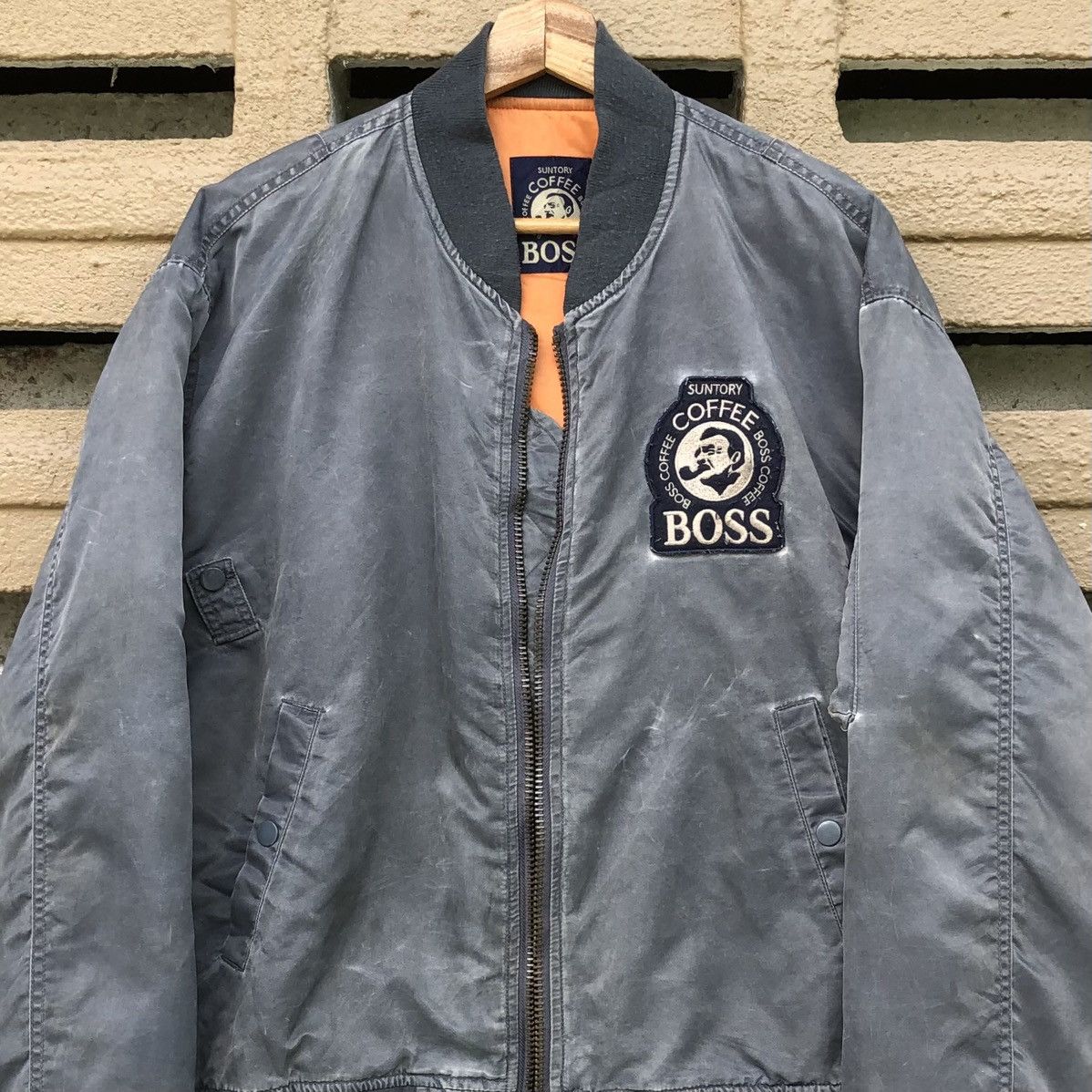 Vintage Vintage Boss Coffee Sun Faded Ma-1 Bomber Jacket Size US L / EU 52-54 / 3 - 4 Thumbnail