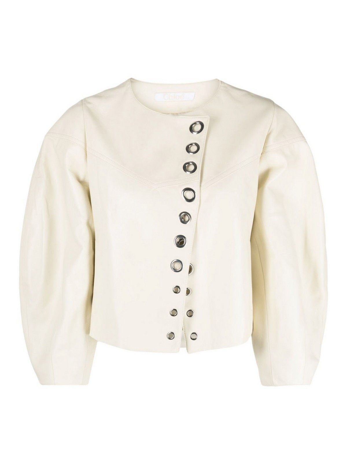 Chloe o1loc1c0625 Short Jacket in Eden White Size XL / US 12-14 / IT 48-50 - 1 Thumbnail