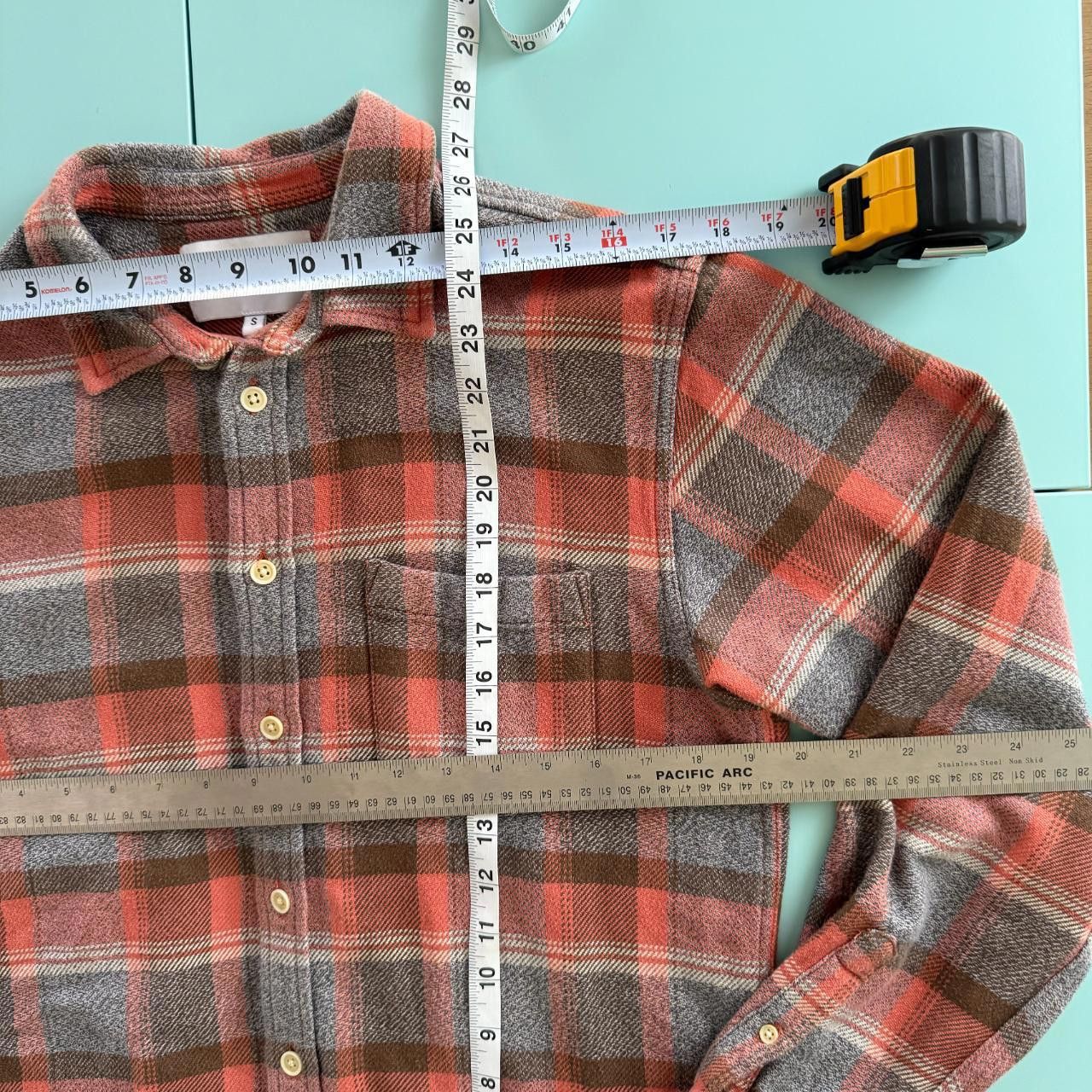 Corridor Corridor Twisted Yarn Blanket Plaid Shirt - Clay - Small Size US S / EU 44-46 / 1 - 4 Thumbnail