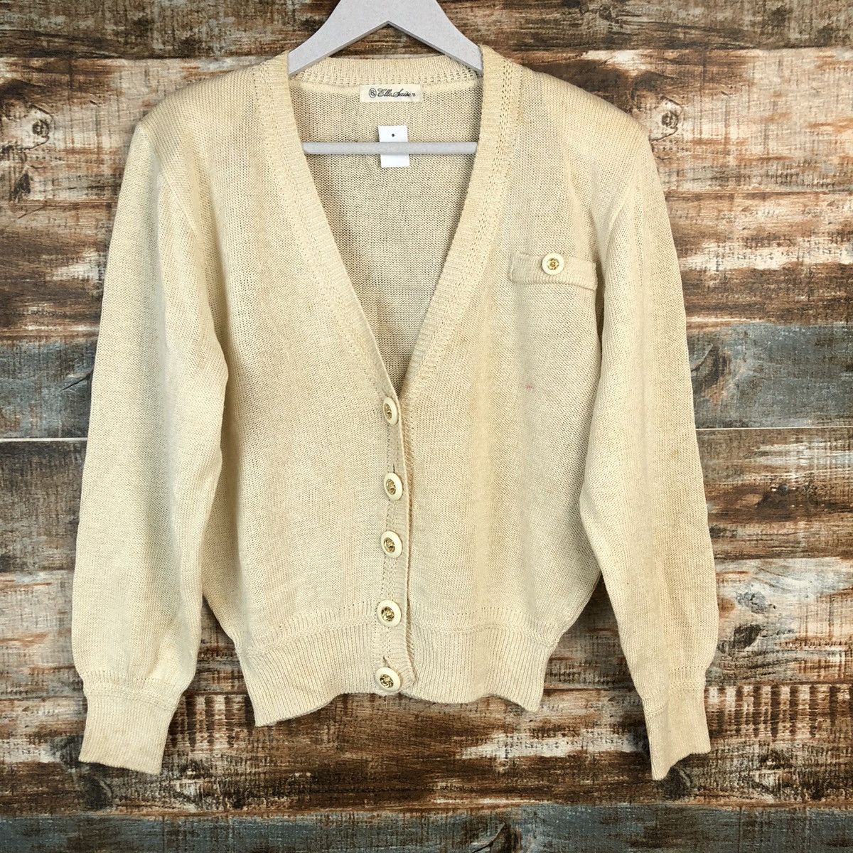 Homespun Knitwear Ellel Saison Brown Cardigan Knitwear #A1603 Size S / US 4 / IT 40 - 3 Thumbnail