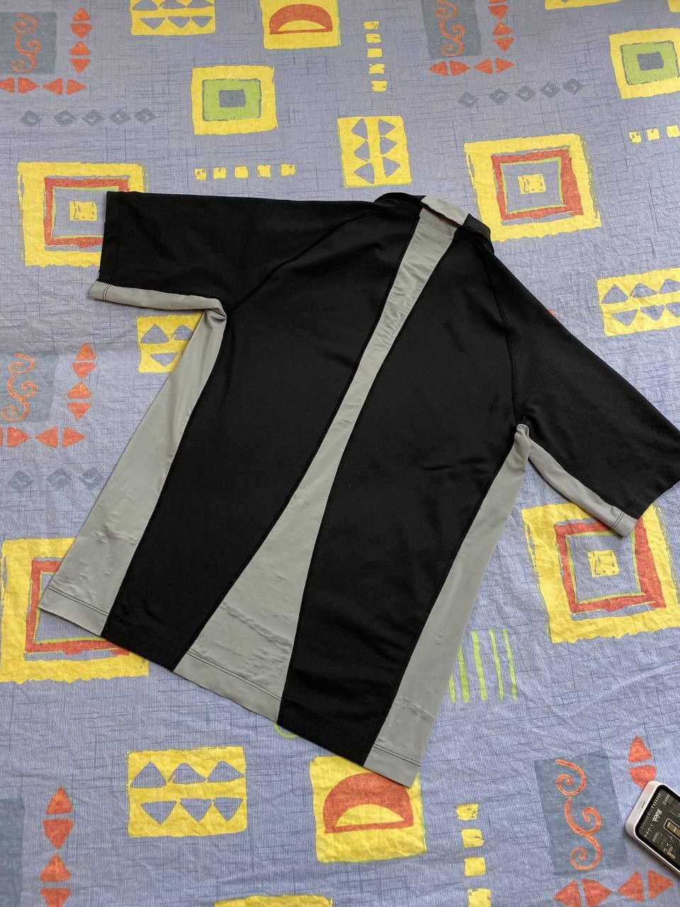 Nike × Vintage Vintage Nike Big Swoosh Logo Drill T-Shirt Y2K Size US S / EU 44-46 / 1 - 10 Thumbnail