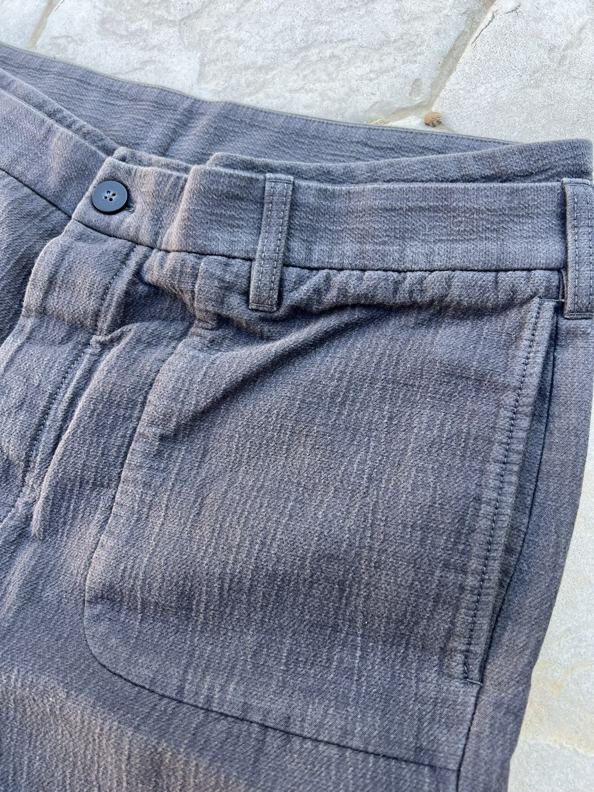 Ann Demeulemeester Textured Double Waist Pants Size US 32 / EU 48 - 3 Thumbnail
