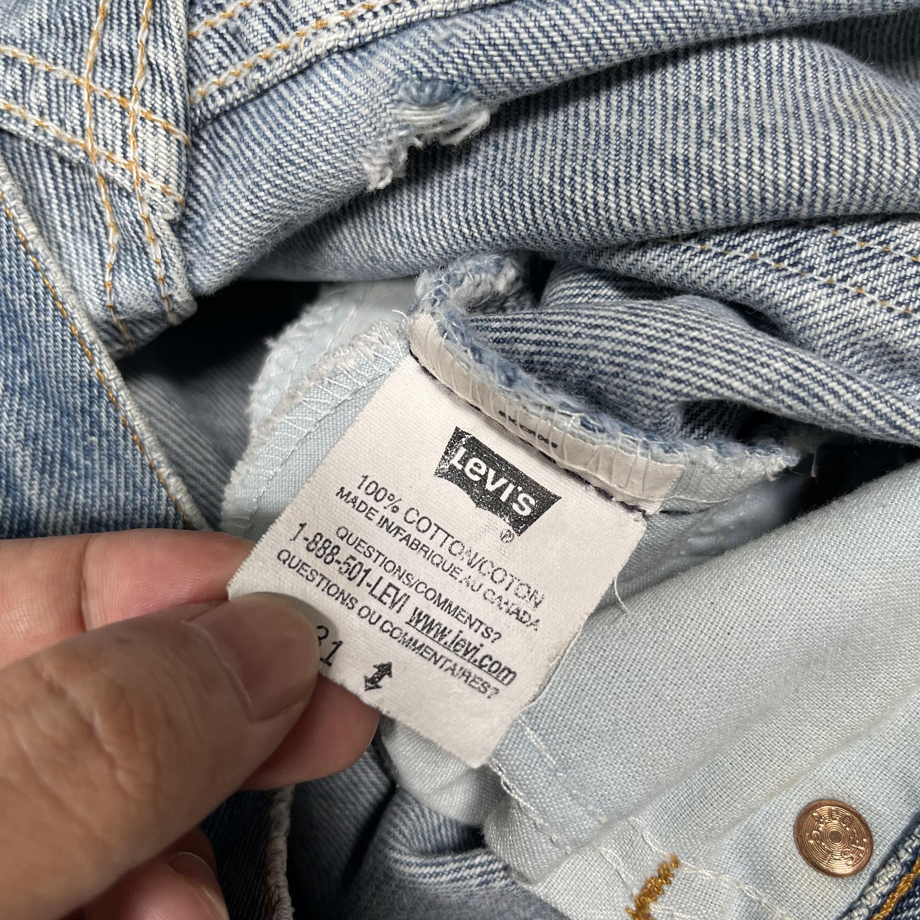 Hedi Slimane × Levi's × Vintage Vintage 1970s Levis Orange Tab Washed Distressed Denim Jeans Size US 30 / EU 46 - 11 Thumbnail