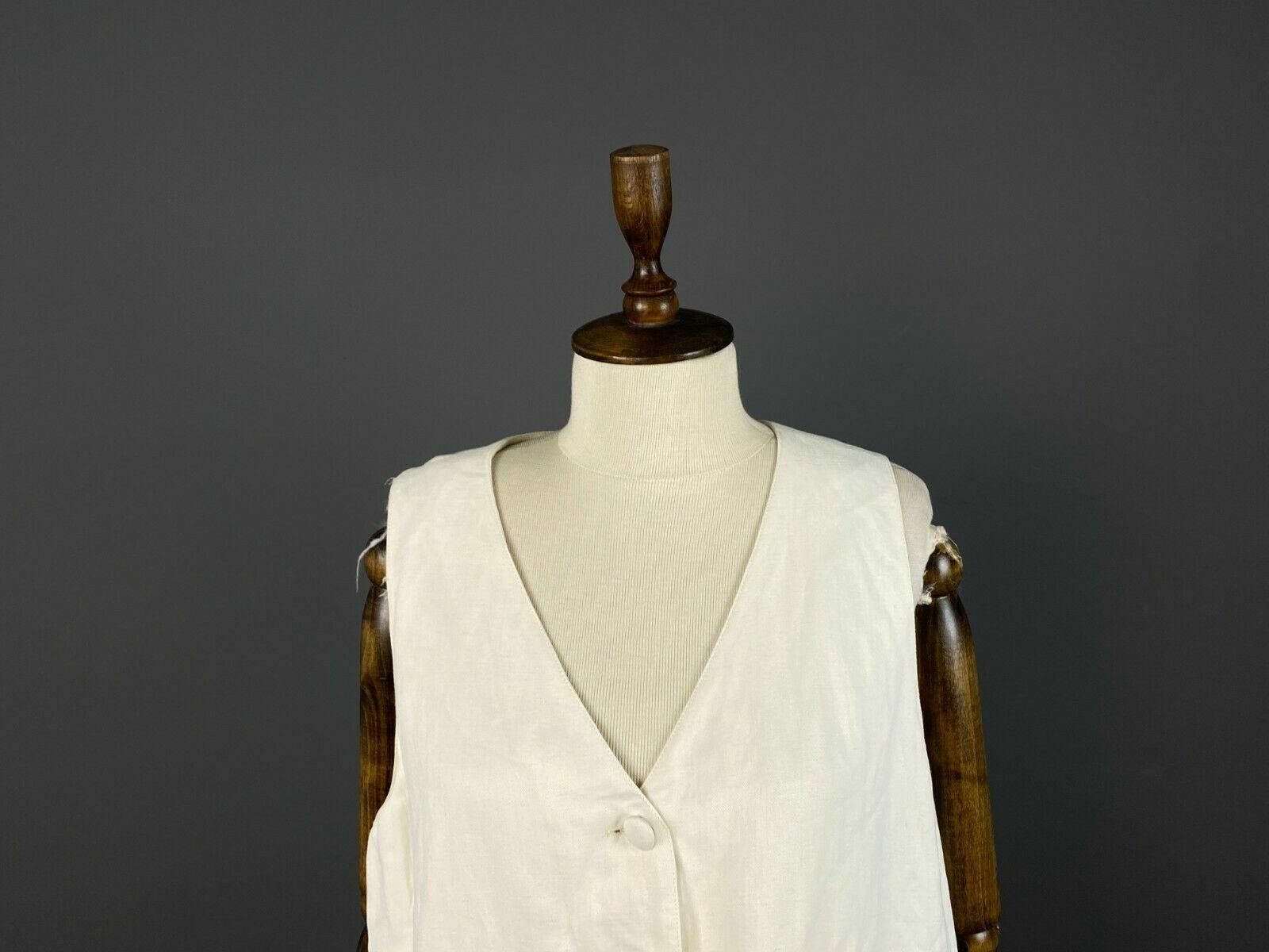 Designer Ladies Sonia Speciale White V-Neck Button Up Dress Size 44 Size M / US 6-8 / IT 42-44 - 2 Thumbnail