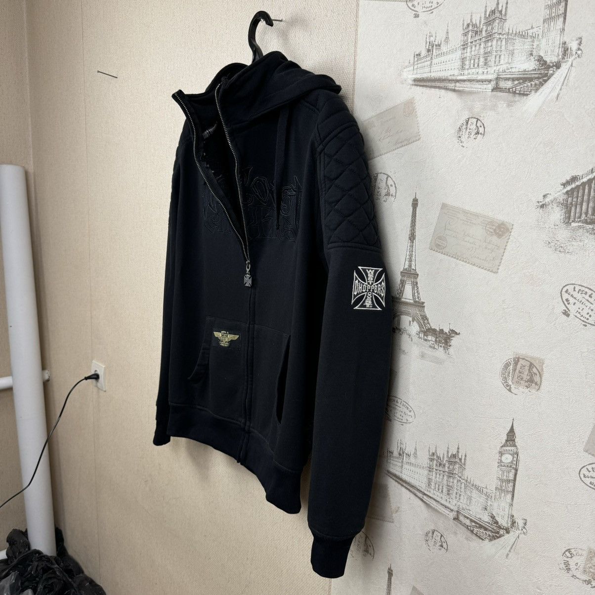 Vintage Vintage 90s West Coast Choppers Austen Texas Hoodie Y2K Size US XXL / EU 58 / 5 - 3 Thumbnail