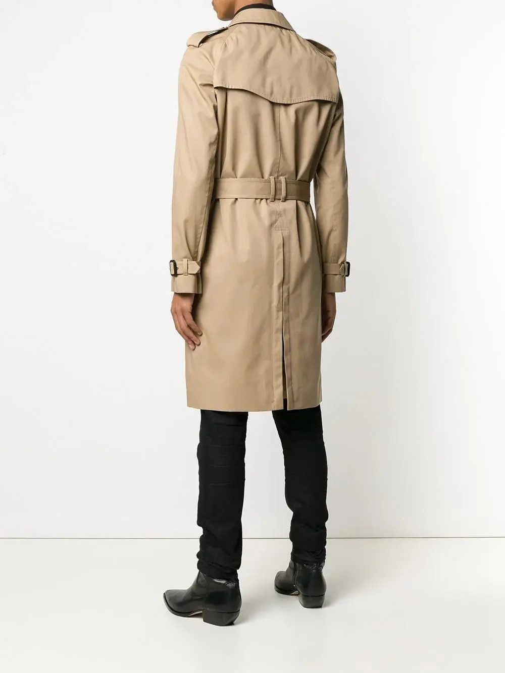 Saint Laurent Paris o1loc1c0225 337872 Trench Coat in Gabardine in Beige Size US S / EU 44-46 / 1 - 6 Thumbnail