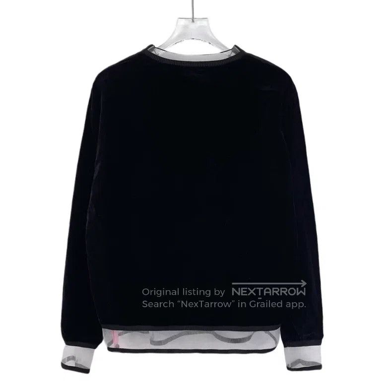 Fendi Fendi Black wheat ear flocked cotton round neck long sleev Size S / US 4 / IT 40 - 2 Thumbnail