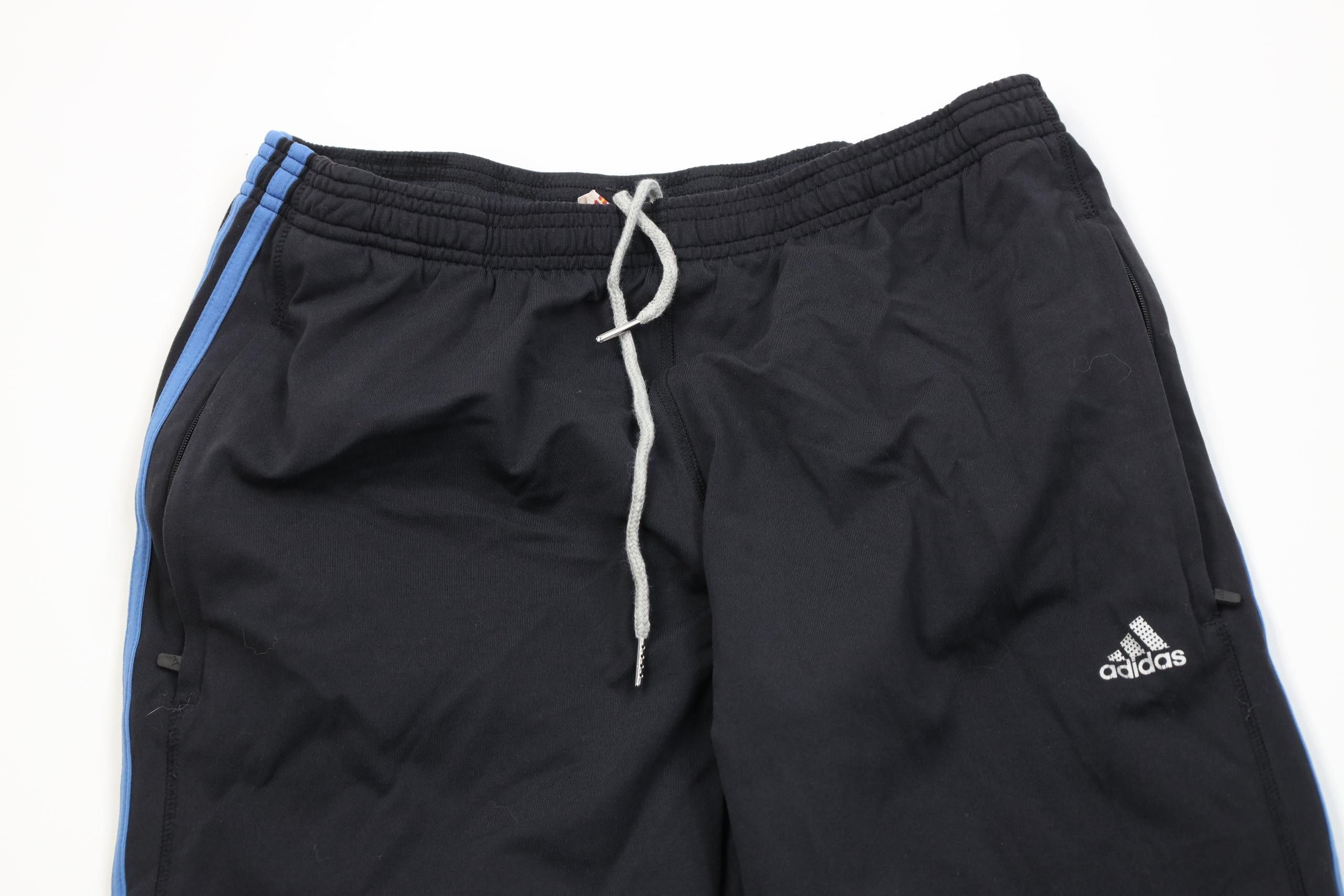 Adidas Vintage Y2K Adidas Reflective Wide Leg Pants Black Stretch Size US 34 / EU 50 - 2 Thumbnail