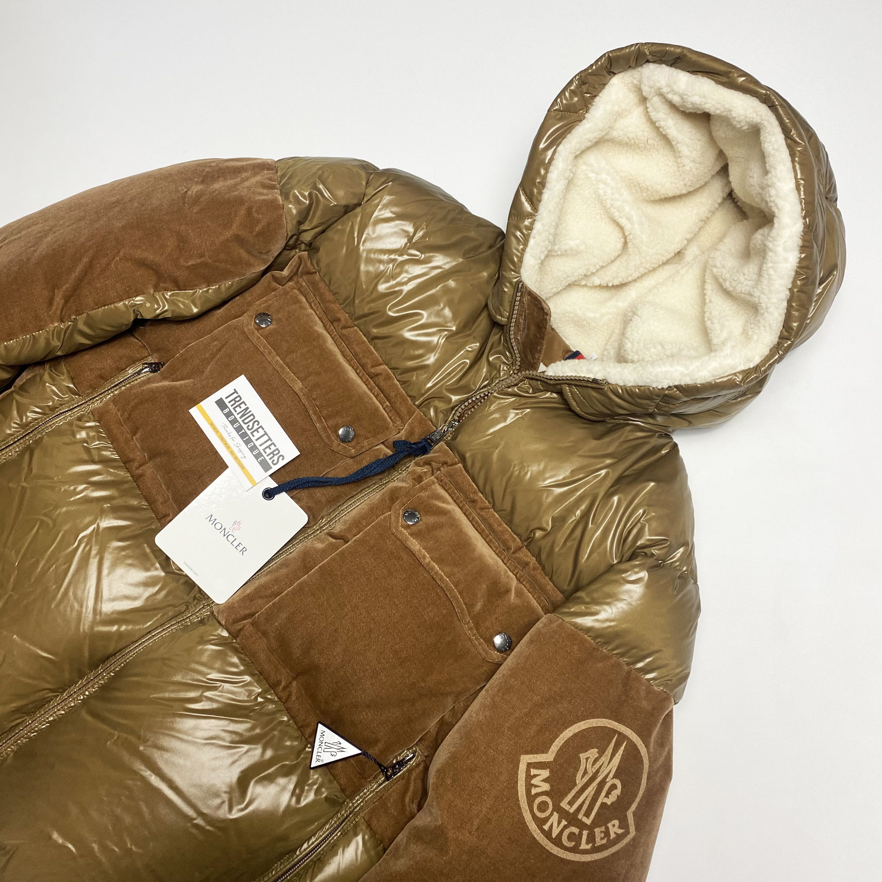 Moncler Moncler shearling Down mens puffer jacket size 3 L M brown Size US L / EU 52-54 / 3 - 7 Thumbnail