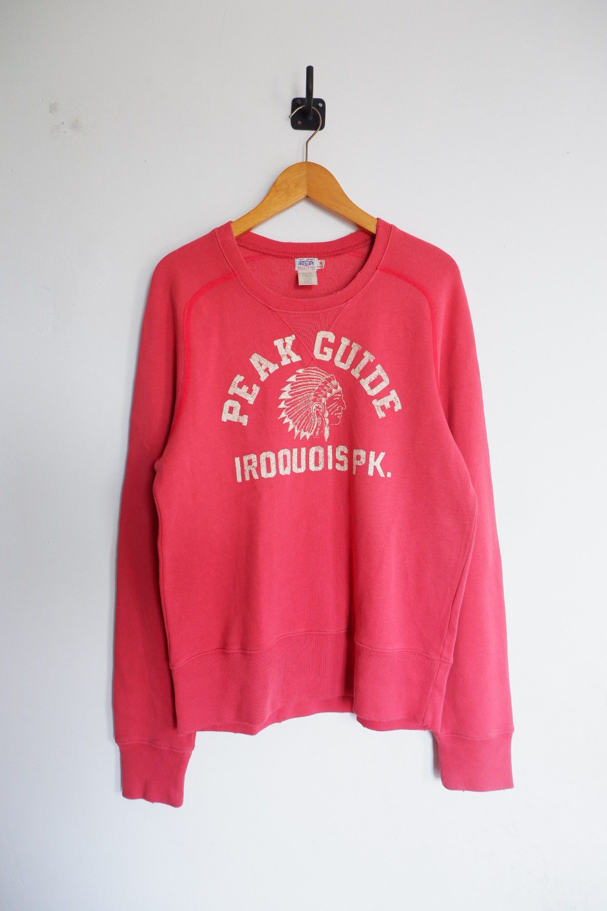 RRL Ralph Lauren Vintage Rugby Ralph Lauren Peak Guide Distressed Crewneck Size US M / EU 48-50 / 2 - 1 Thumbnail