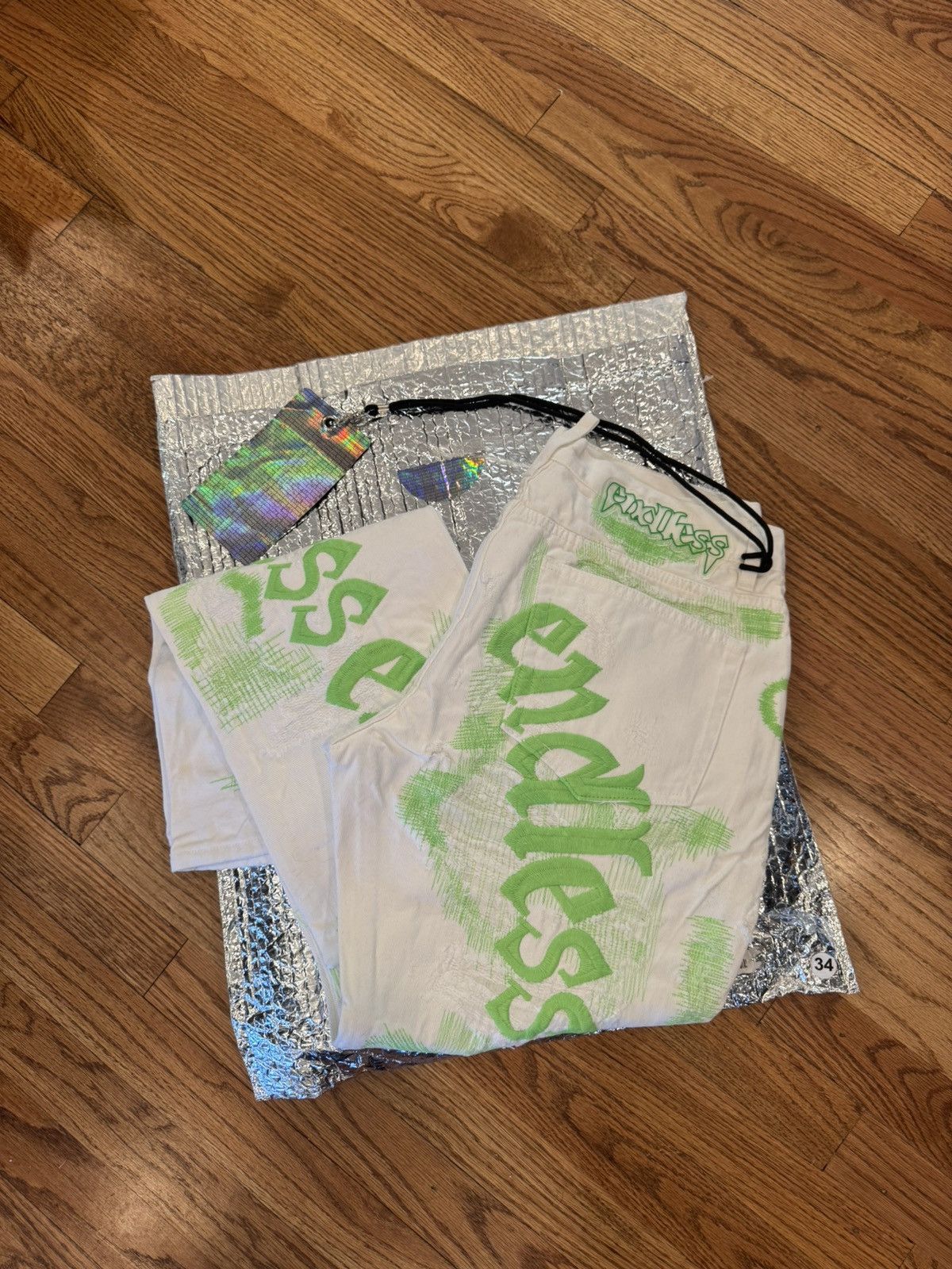 Endless NEW ENDLESS DENIM “Green on White” Size 34 Size US 34 / EU 50 - 11 Thumbnail