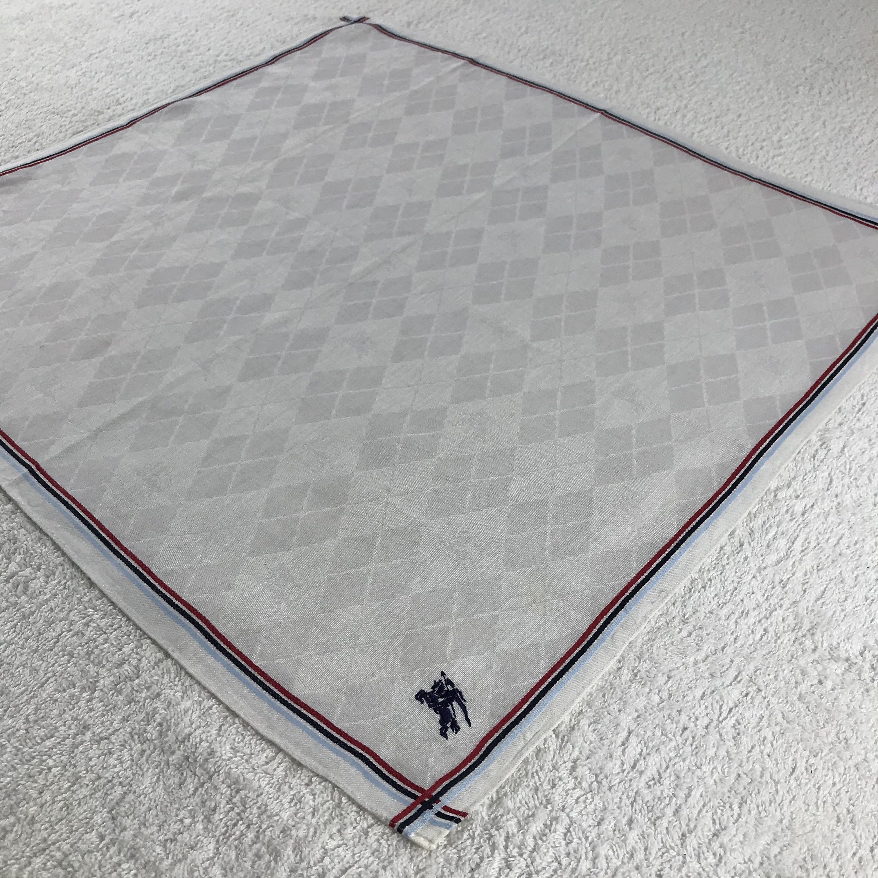 Burberry × Vintage Burberry Bandana / Handkerchief / Neckerchief - S284 Size ONE SIZE - 2 Thumbnail