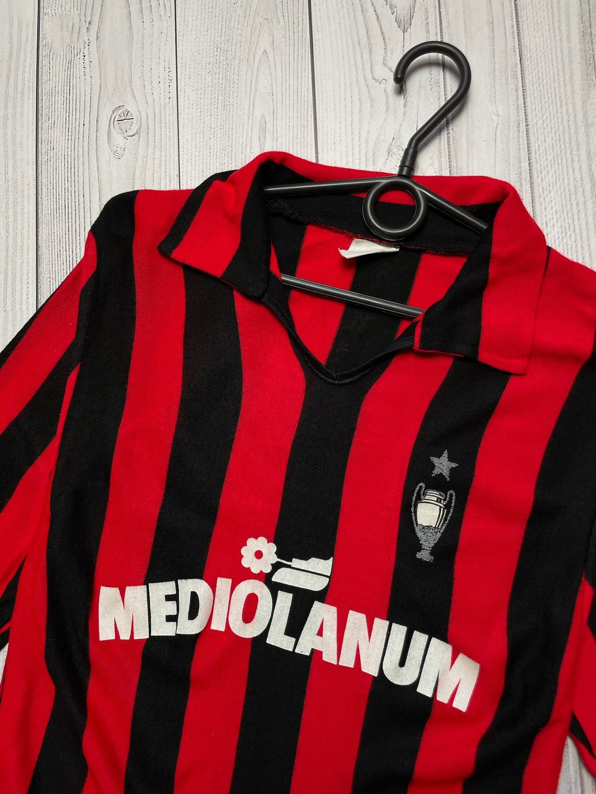 Vintage Vintage AC Milan retro jersey size Xs-S striped long sleeve Size US XS / EU 42 / 0 - 2 Thumbnail