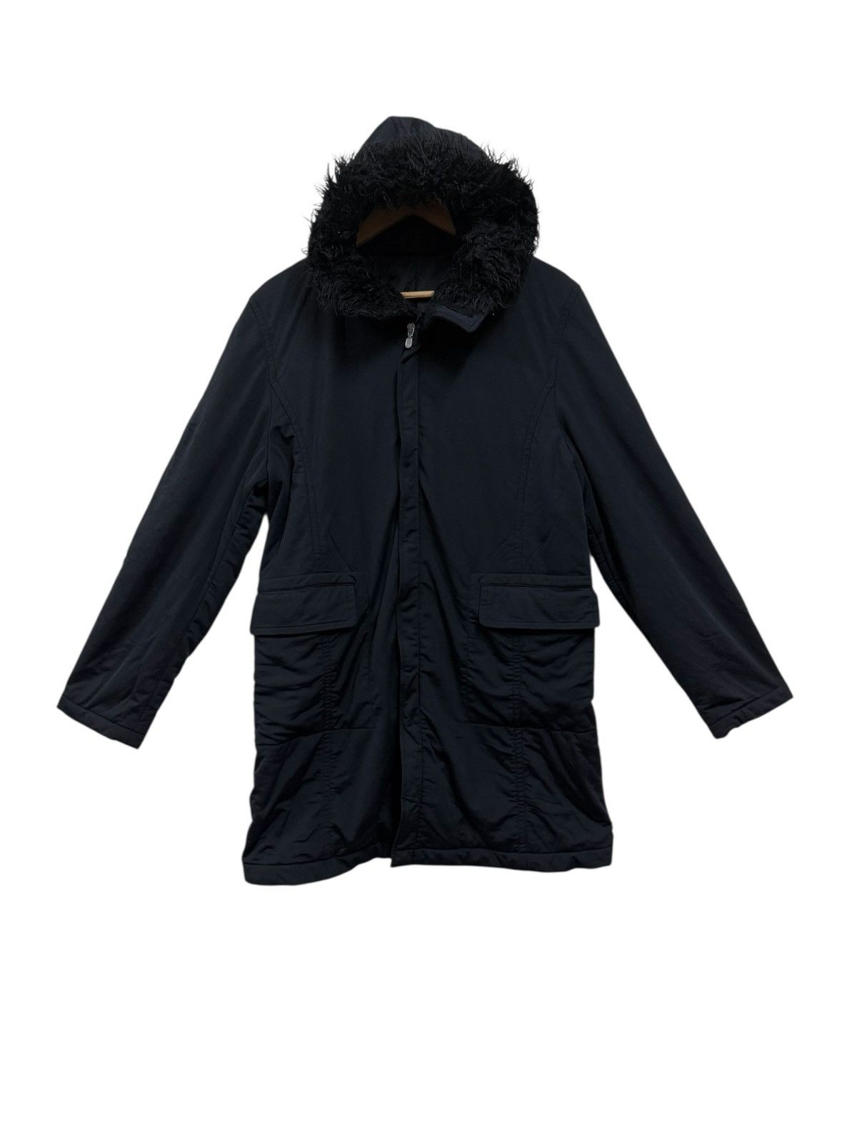 PPFM PPFM Fur Hoodie Black Jacket Size US L / EU 52-54 / 3 - 1 Thumbnail