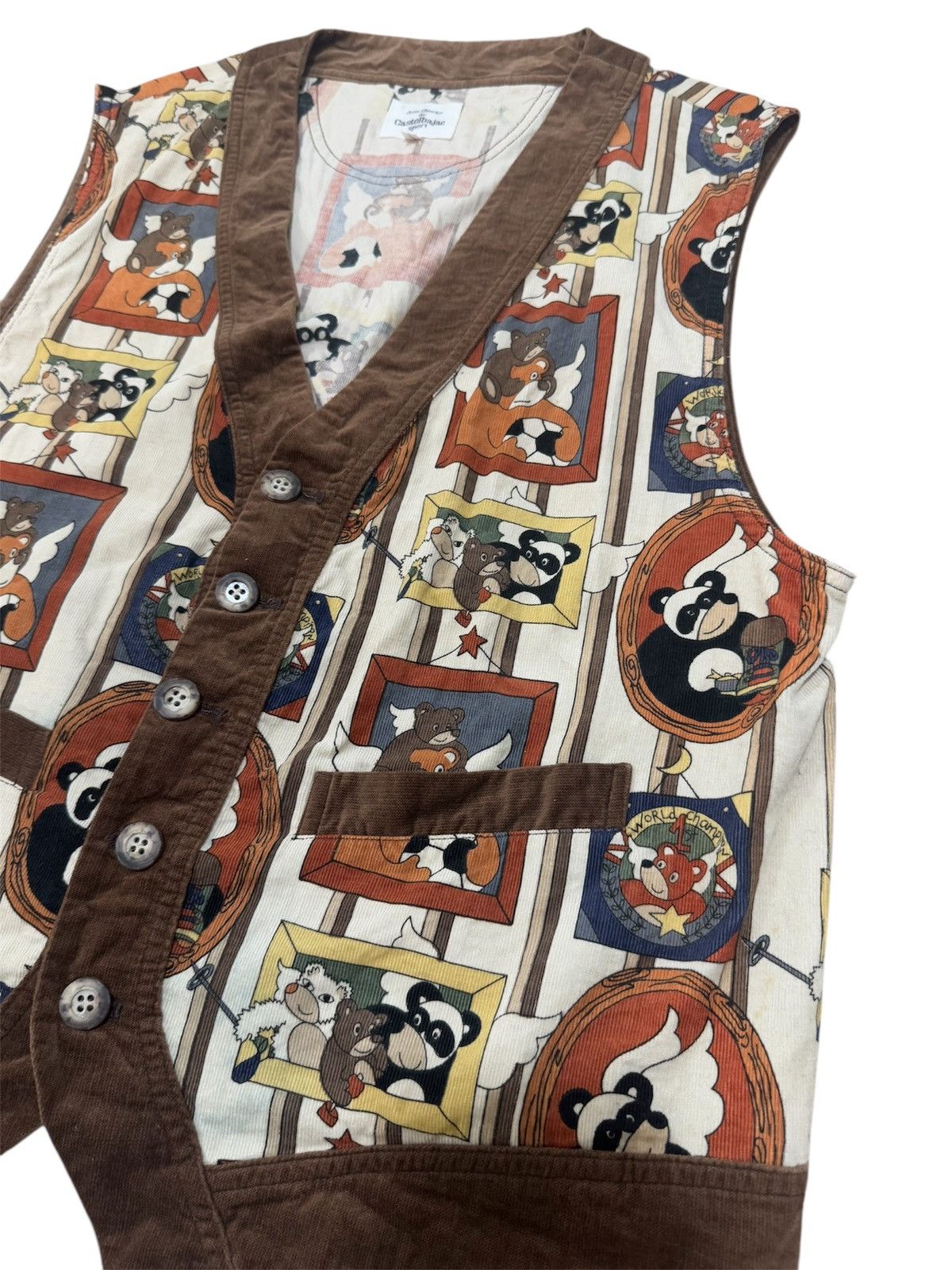 Jean Charles De Castelbajac × Vintage Vintage Jean Charles de Castelbajac Sport Cartoon Vest Size US M / EU 48-50 / 2 - 3 Thumbnail