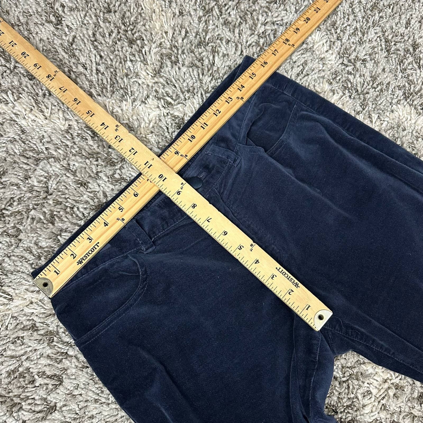 Other Talbots Boot Cut Blue Velvet Trousers Slacks Dress Pants 8 Size 30" / US 8 / IT 44 - 7 Thumbnail