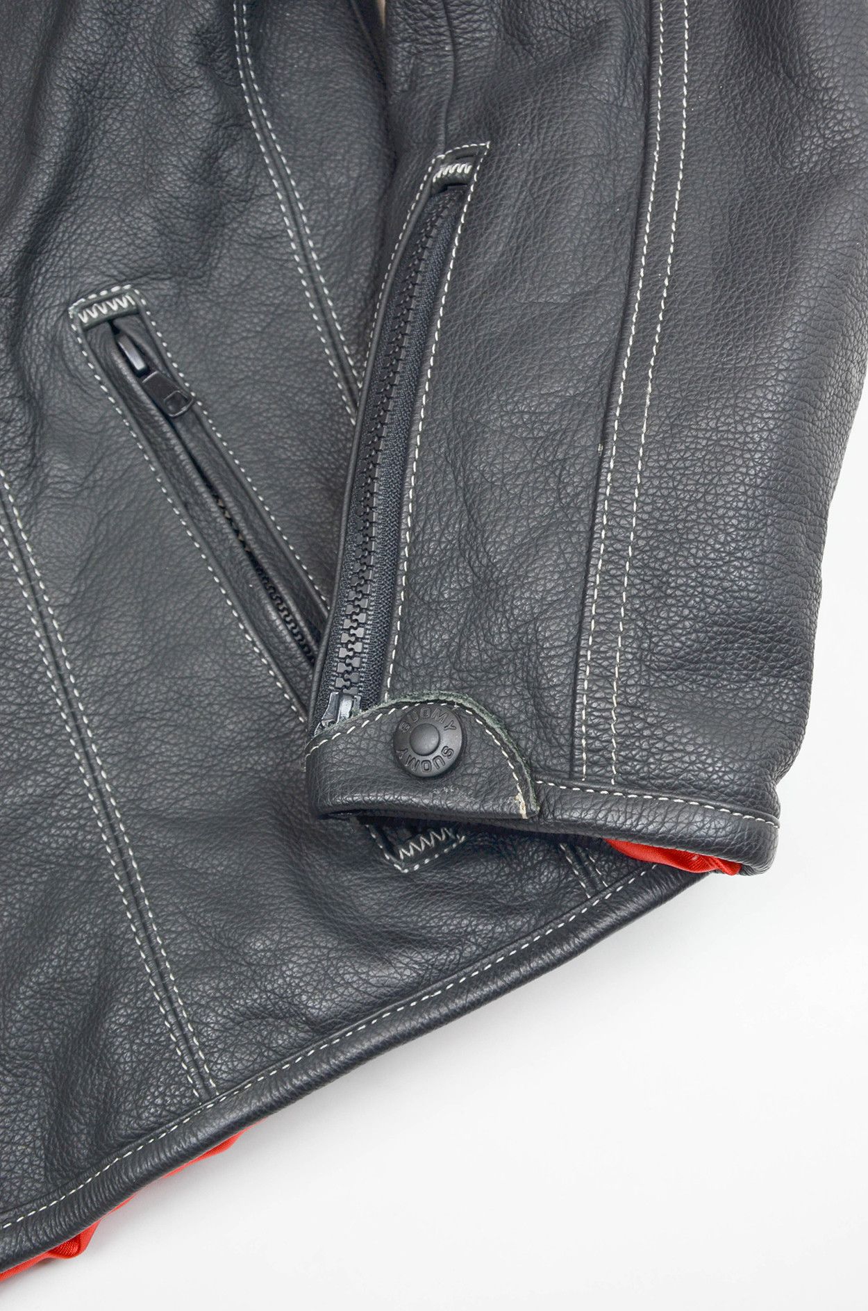 Other Suomy Black Leather Moto Racing Jacket Size XL Size XL / US 12-14 / IT 48-50 - 4 Thumbnail