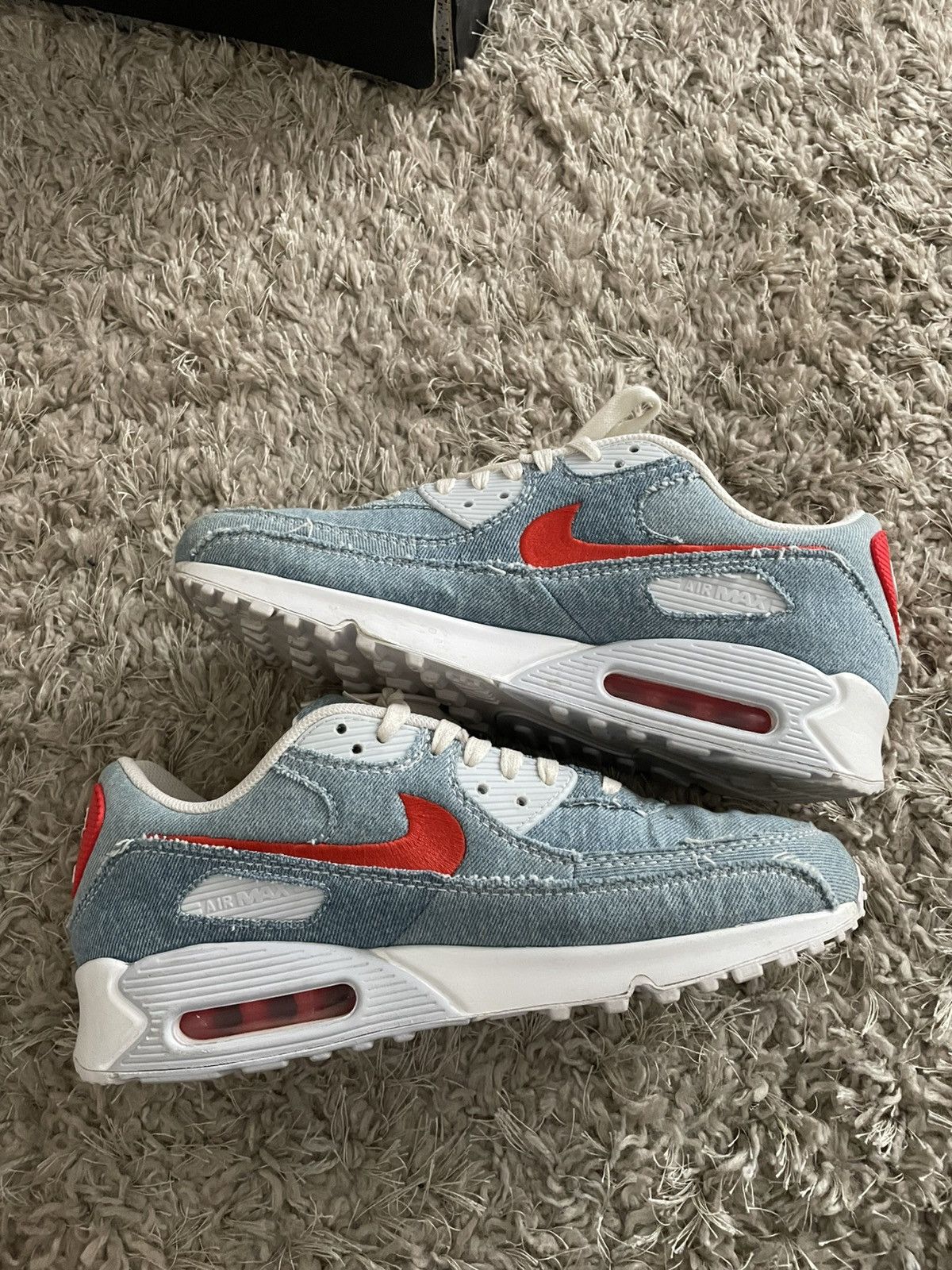 Nike Nike Air Max 90 Denim Size US 10.5 / EU 43-44 - 3 Thumbnail