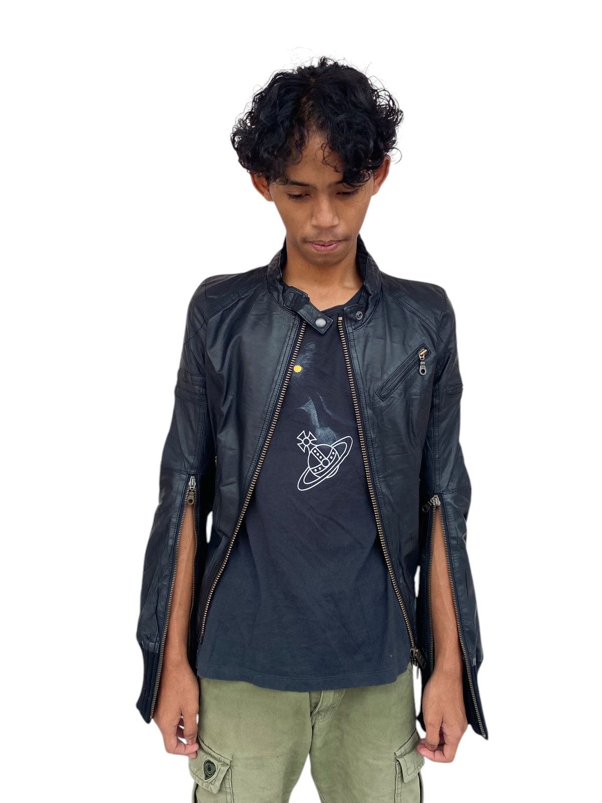 2000s L.G.B - Cyber Riders Leather Jacket Leather Jackets