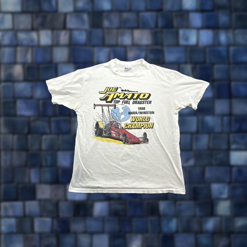 Globe VINTAGE JOE AMATO Top Fuel Dragster World Champion Drag Racing T-Shirt XL Gl ob e? (Oops) Size US XL / EU 56 / 4 - 1 Thumbnail
